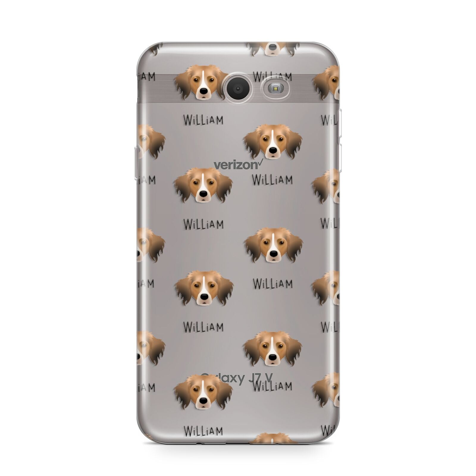 Kooikerhondje Icon with Name Samsung Galaxy J7 2017 Case