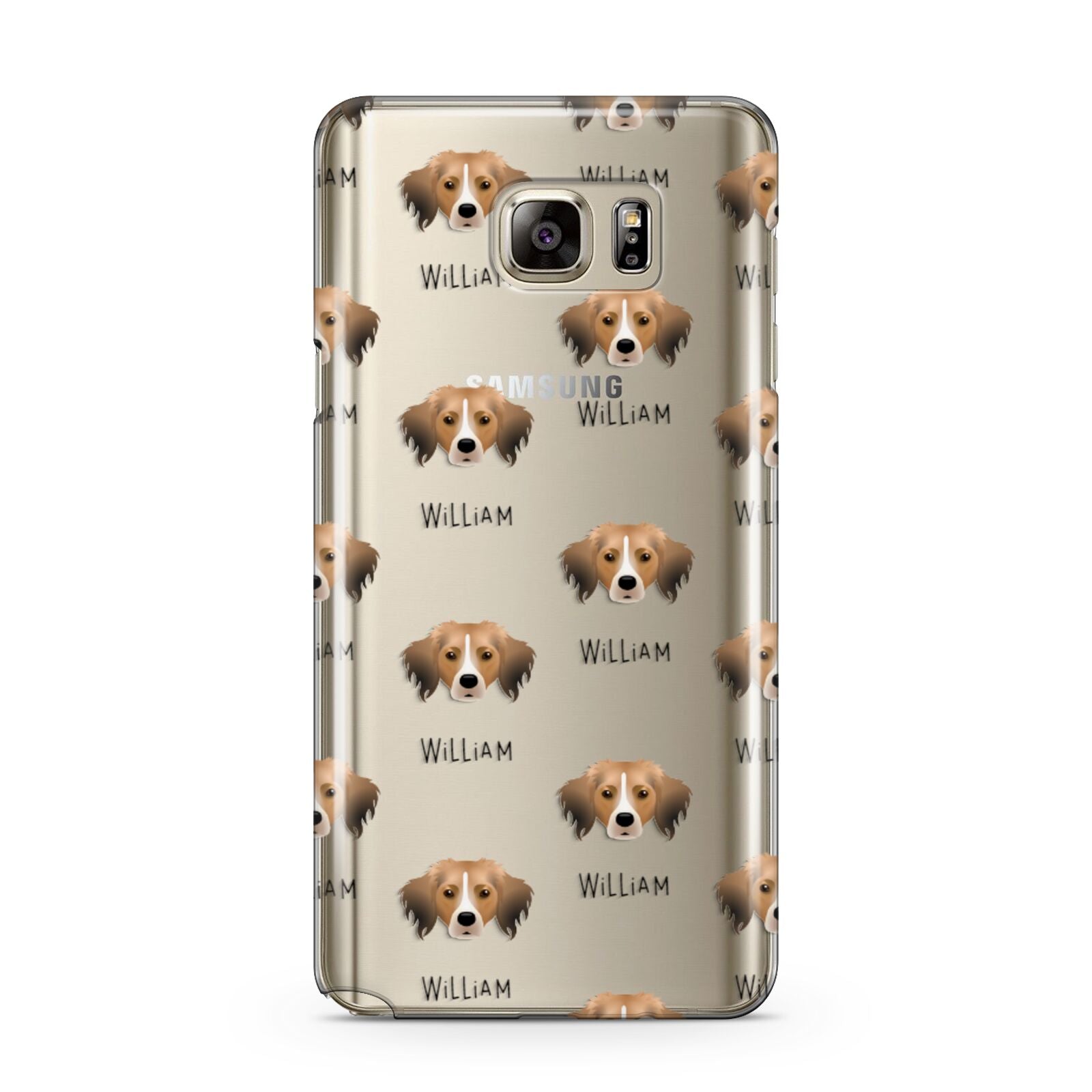 Kooikerhondje Icon with Name Samsung Galaxy Note 5 Case