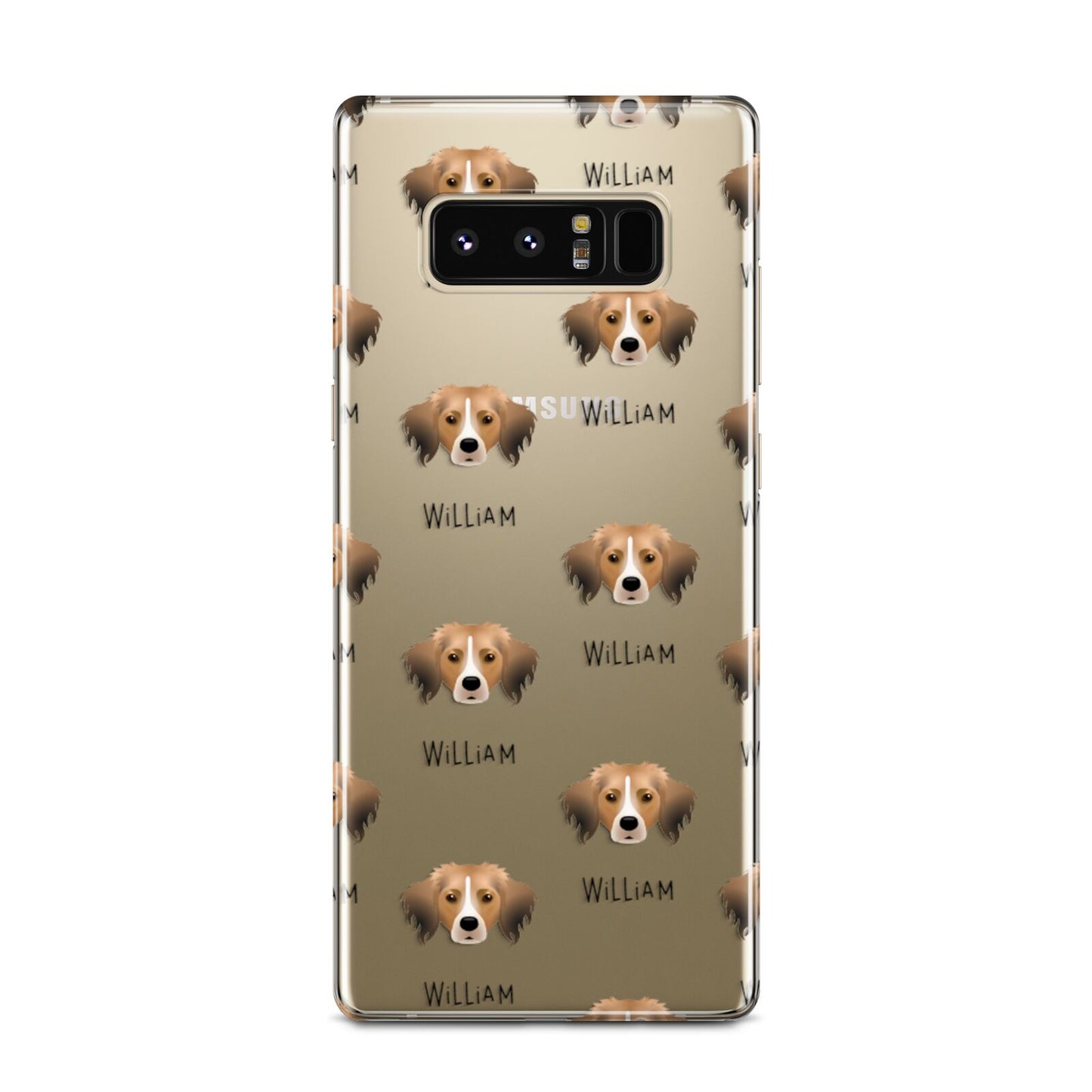 Kooikerhondje Icon with Name Samsung Galaxy Note 8 Case