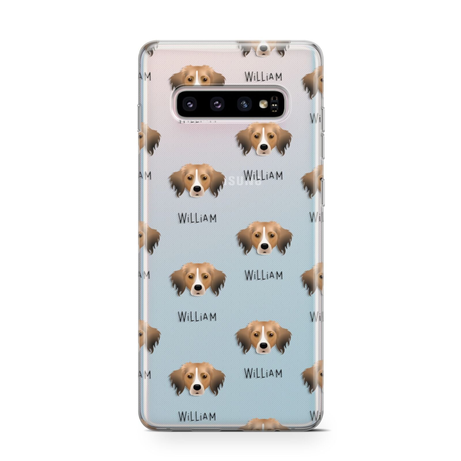 Kooikerhondje Icon with Name Samsung Galaxy S10 Case