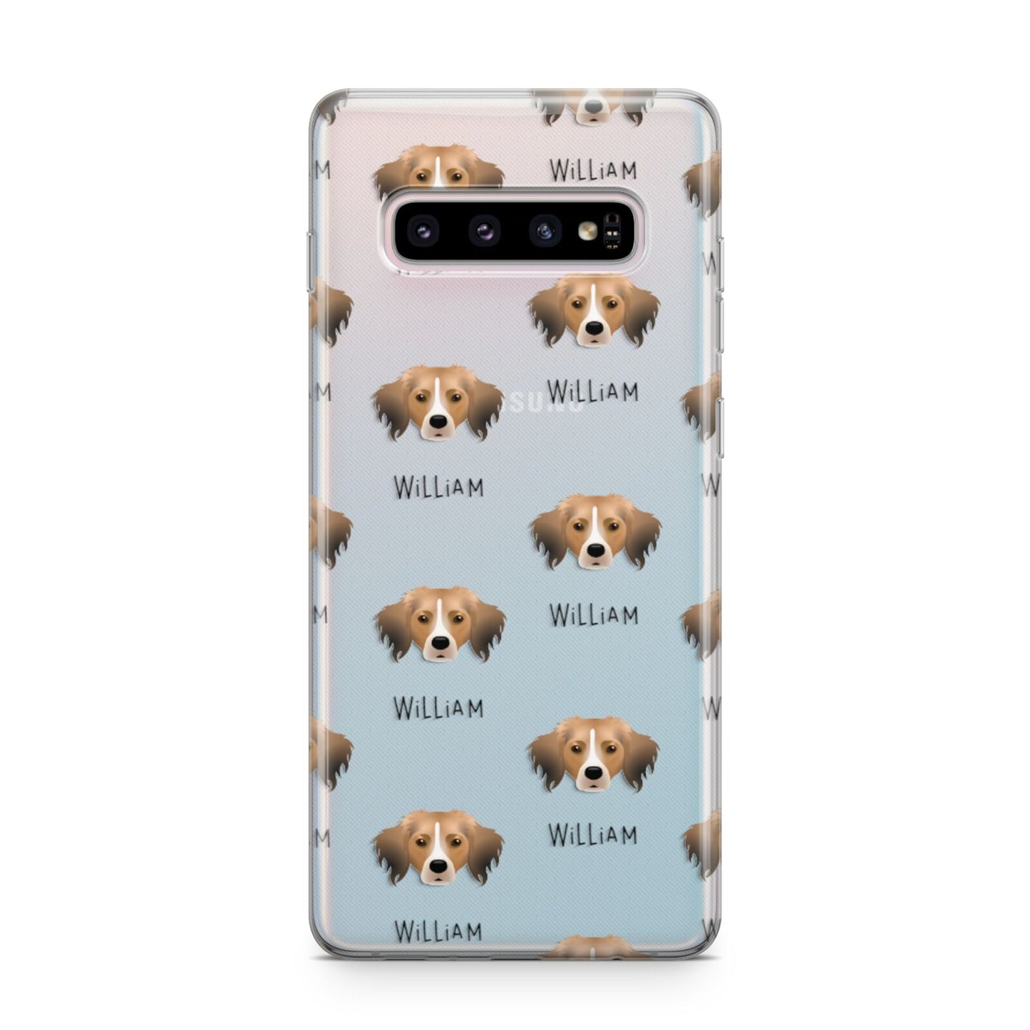 Kooikerhondje Icon with Name Samsung Galaxy S10 Plus Case