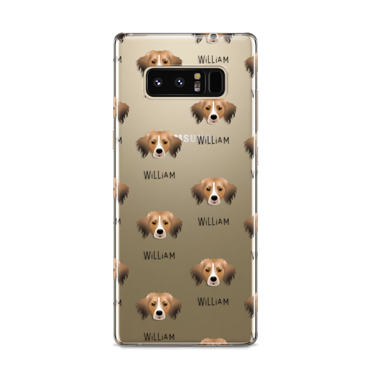 Kooikerhondje Icon with Name Samsung Galaxy S8 Case