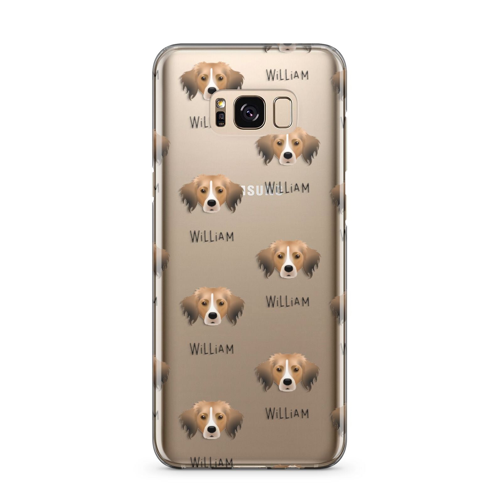 Kooikerhondje Icon with Name Samsung Galaxy S8 Plus Case