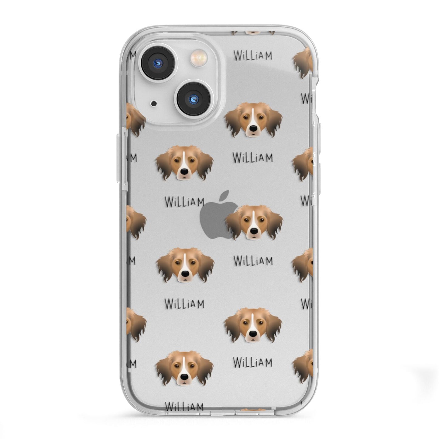 Kooikerhondje Icon with Name iPhone 13 Mini TPU Impact Case with White Edges