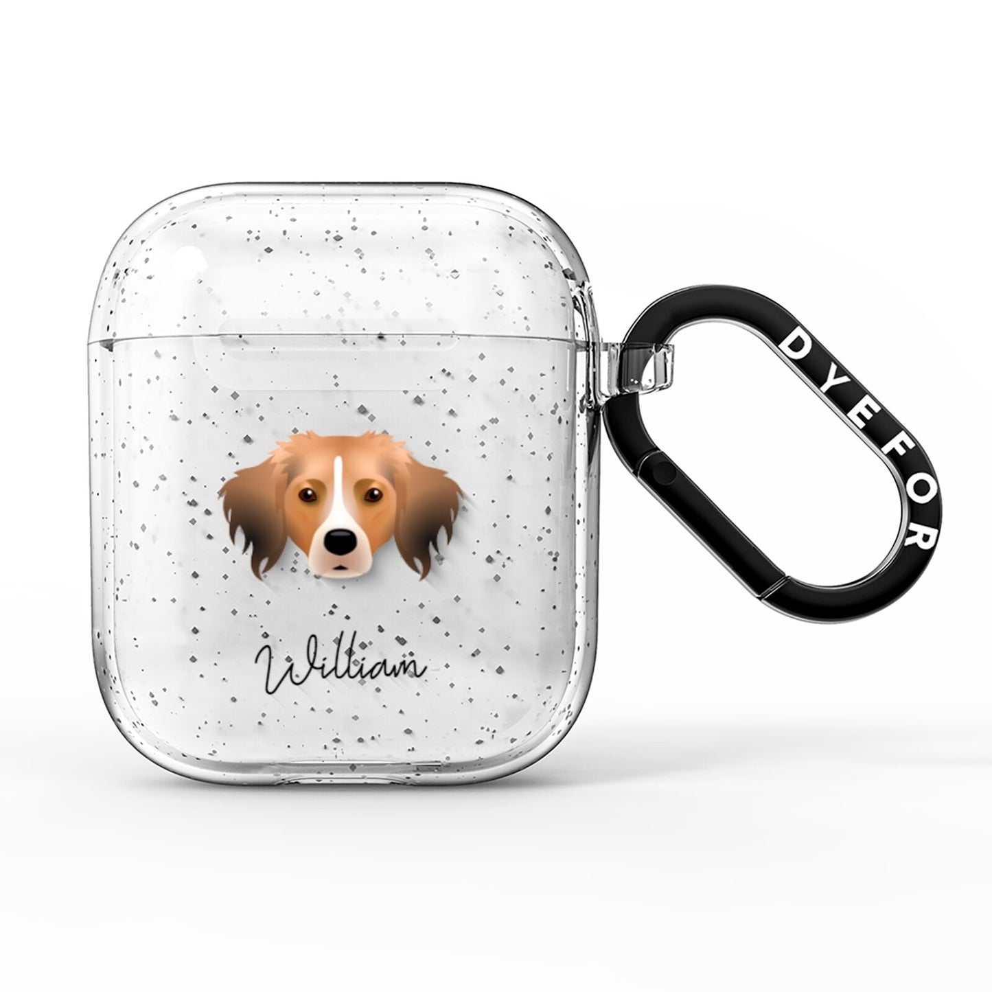 Kooikerhondje Personalised AirPods Glitter Case