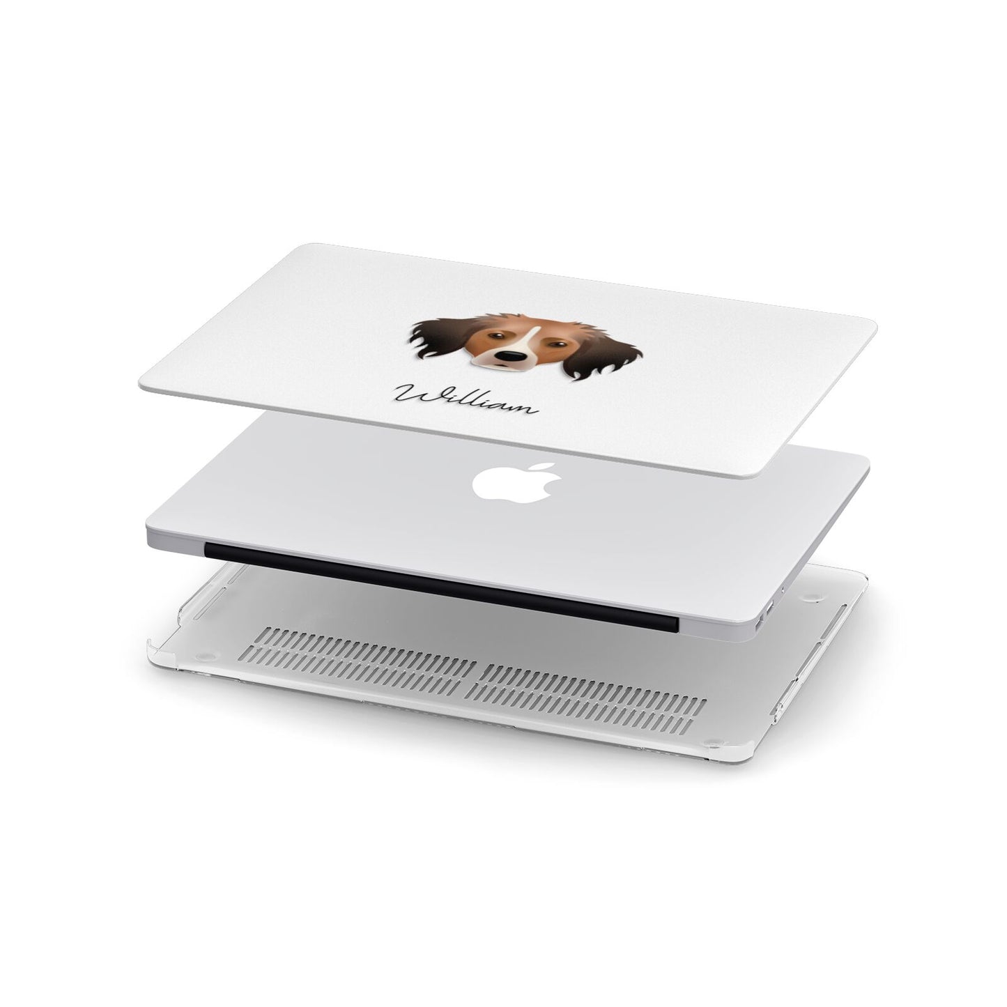 Kooikerhondje Personalised Apple MacBook Case in Detail