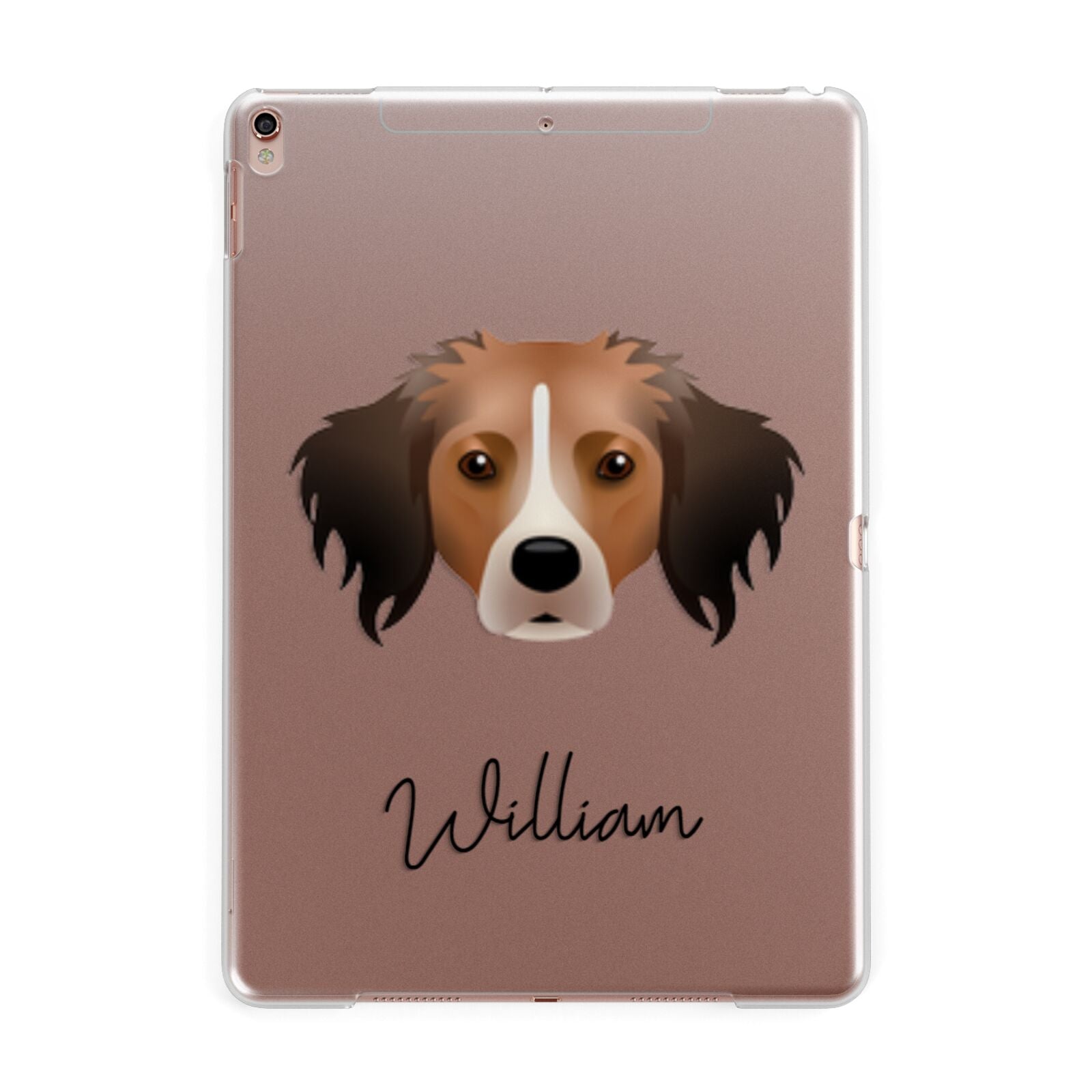 Kooikerhondje Personalised Apple iPad Rose Gold Case