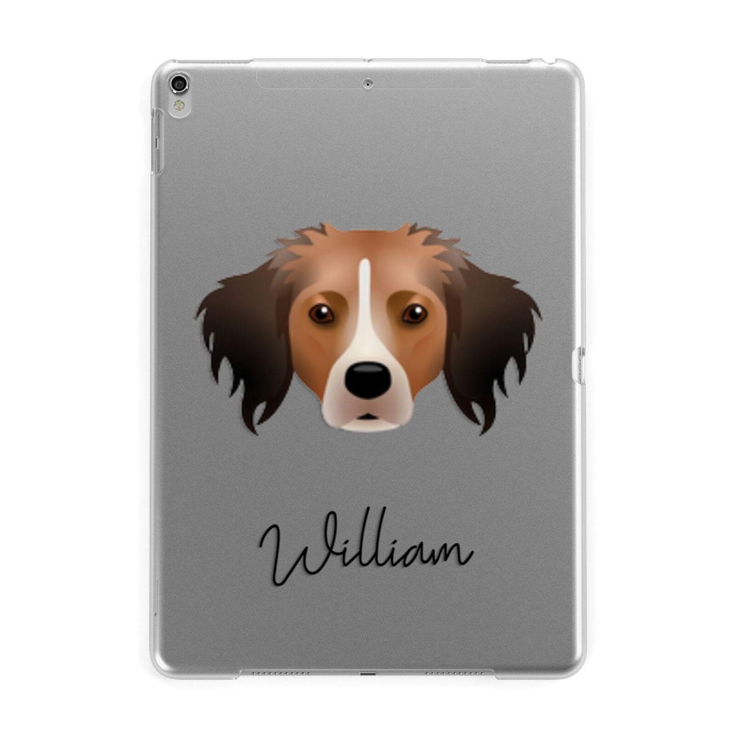 Kooikerhondje Personalised Apple iPad Silver Case