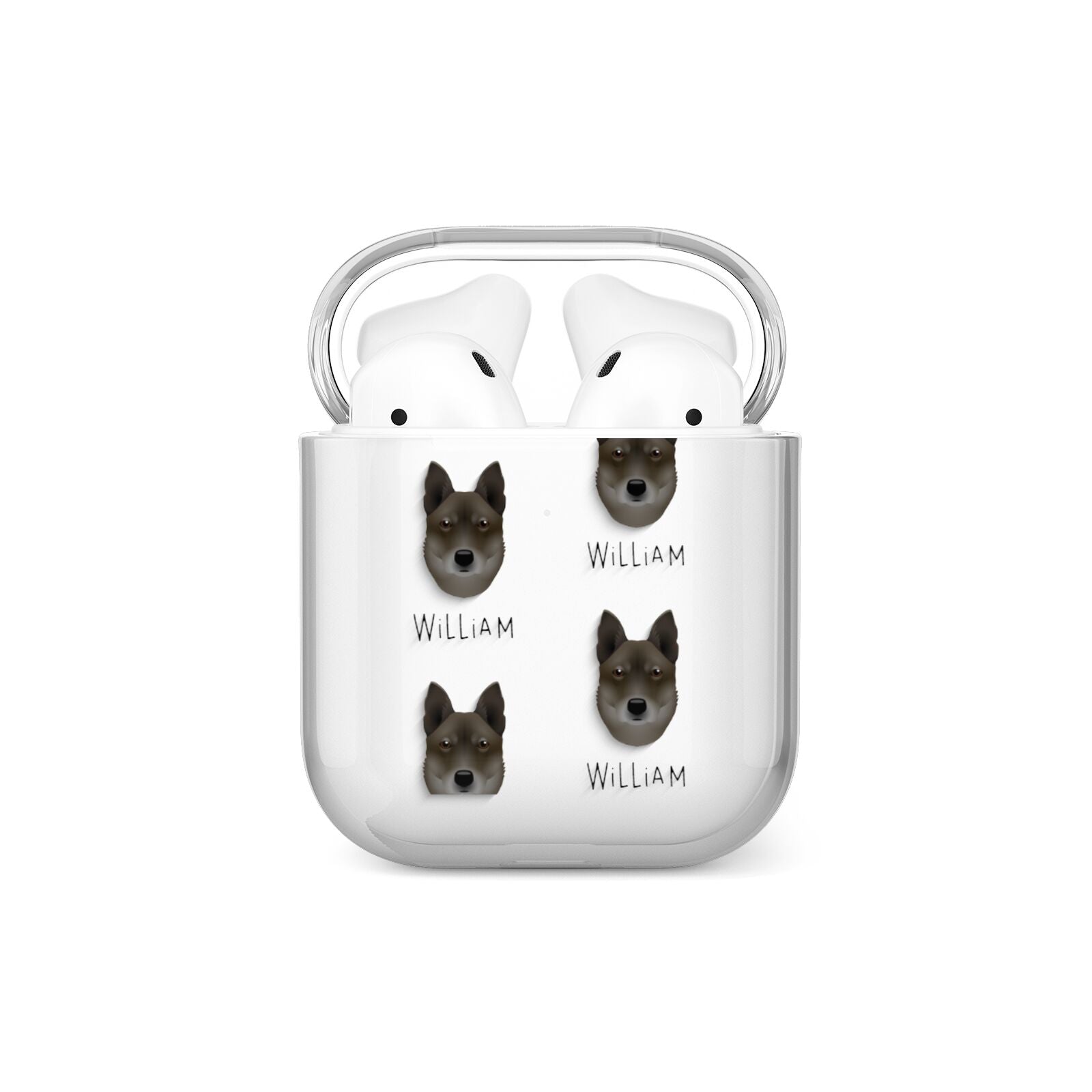 Korean Jindo Icon with Name AirPods Case