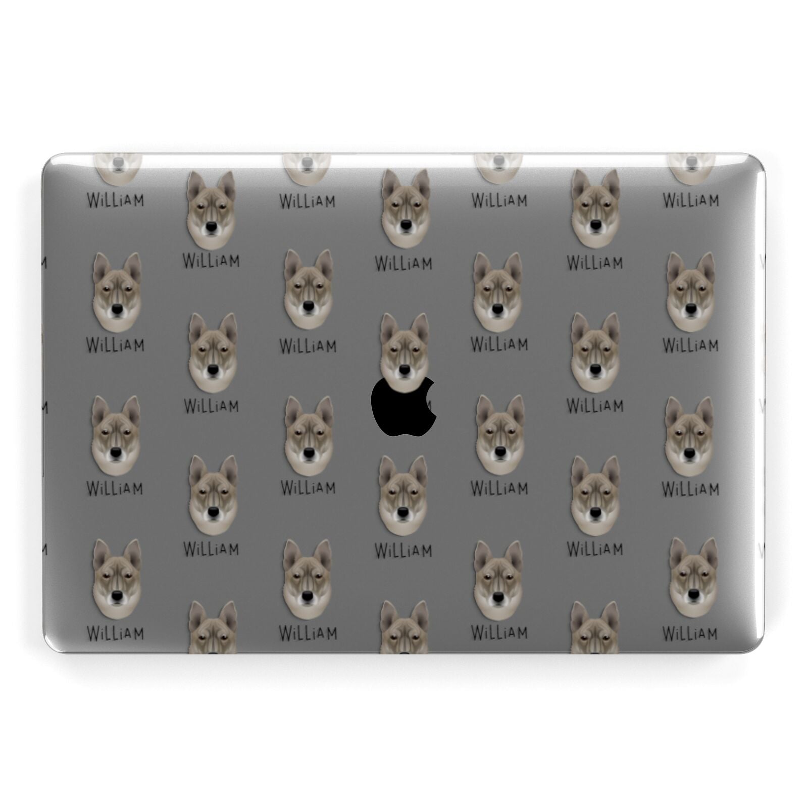 Korean Jindo Icon with Name Apple MacBook Case