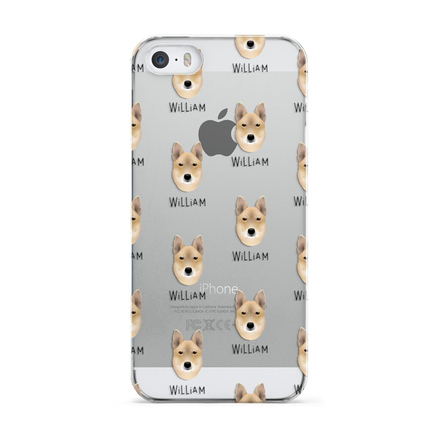 Korean Jindo Icon with Name Apple iPhone 5 Case