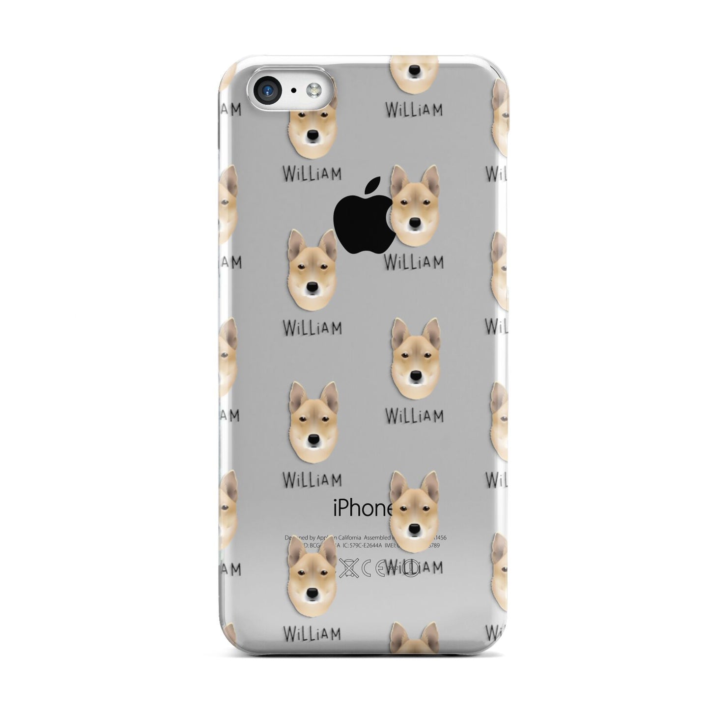 Korean Jindo Icon with Name Apple iPhone 5c Case