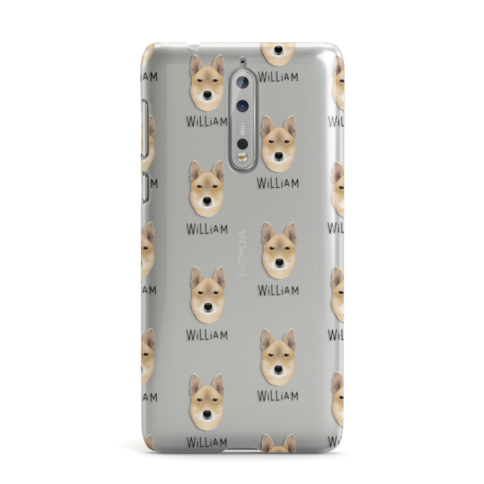 Korean Jindo Icon with Name Nokia Case