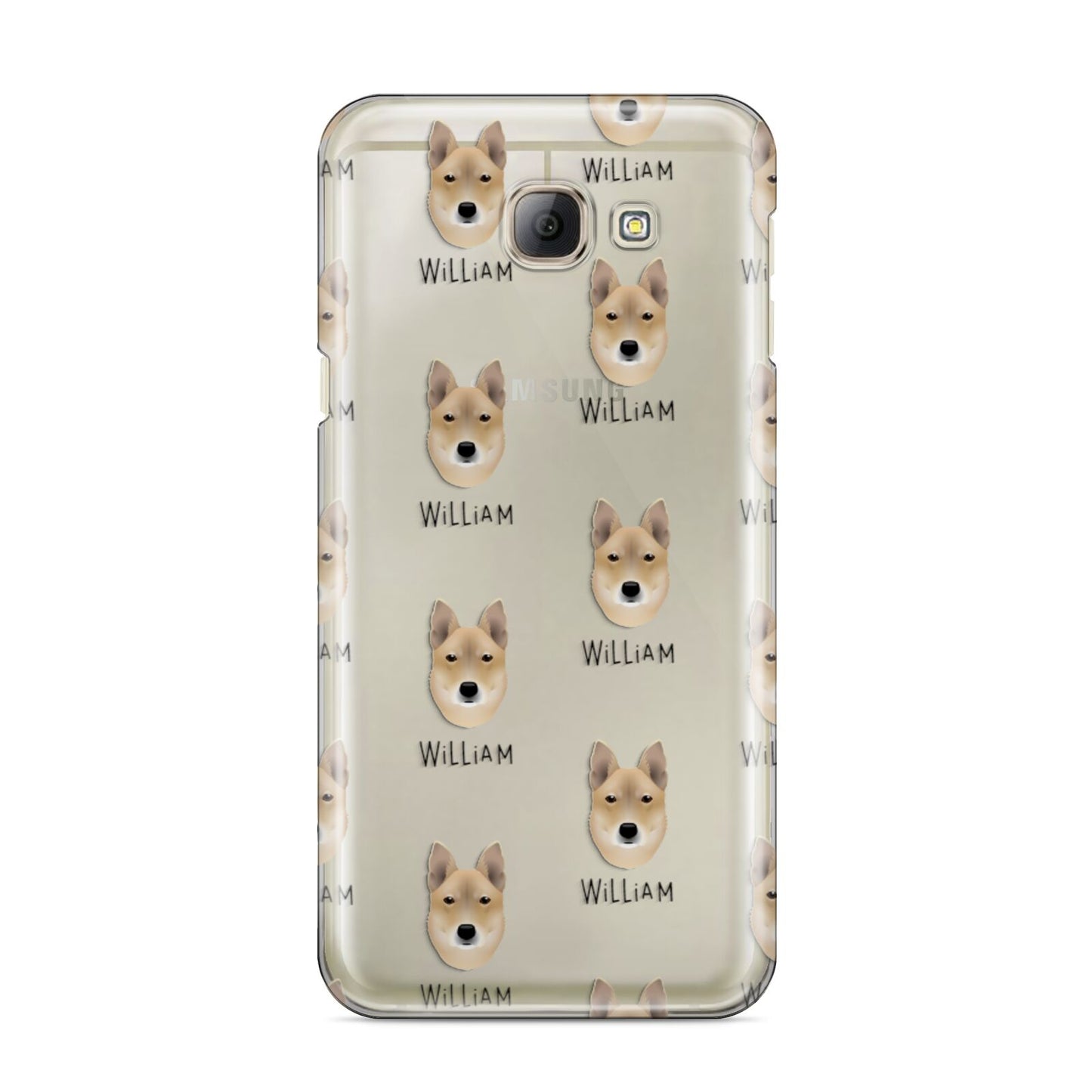 Korean Jindo Icon with Name Samsung Galaxy A8 2016 Case