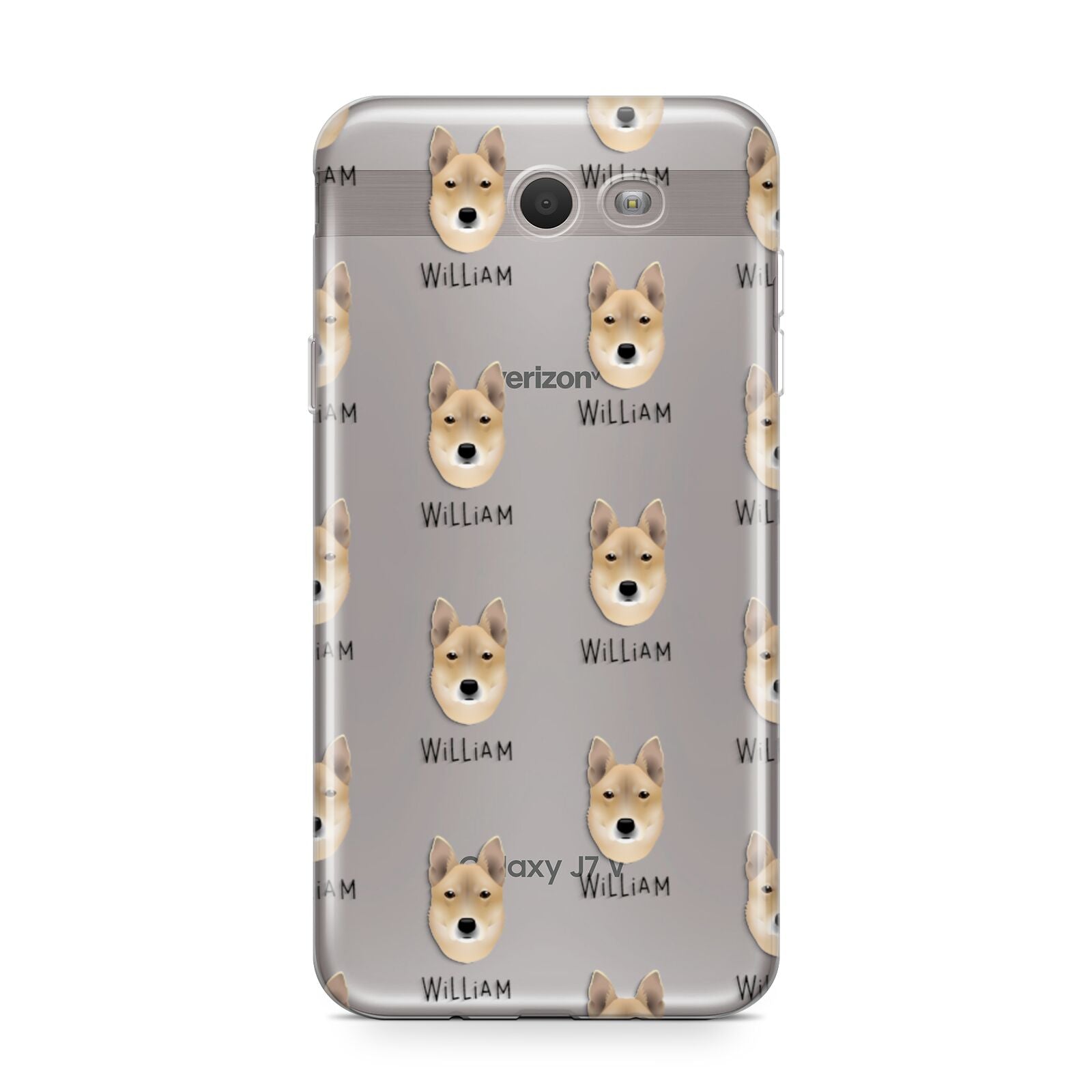 Korean Jindo Icon with Name Samsung Galaxy J7 2017 Case