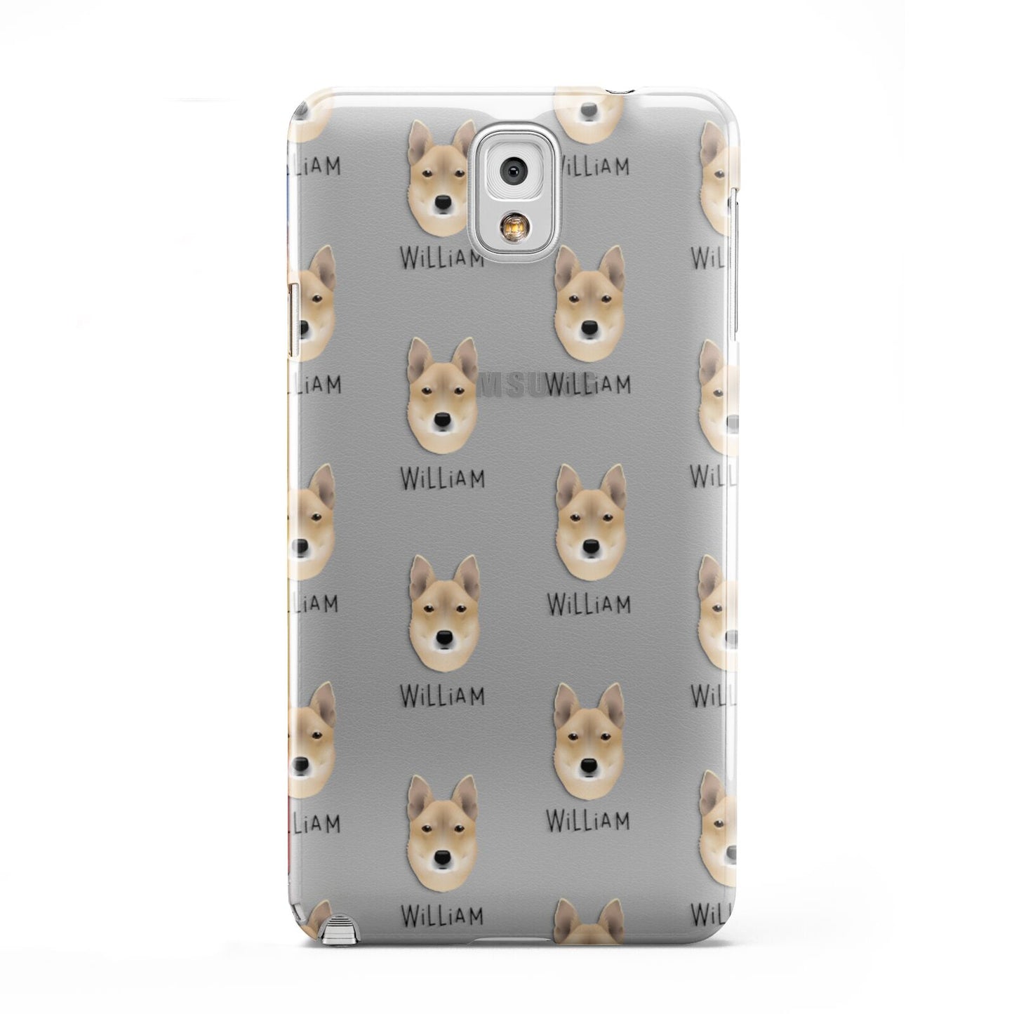 Korean Jindo Icon with Name Samsung Galaxy Note 3 Case