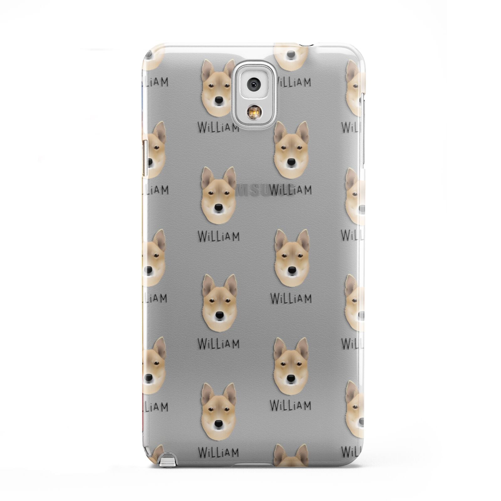 Korean Jindo Icon with Name Samsung Galaxy Note 3 Case