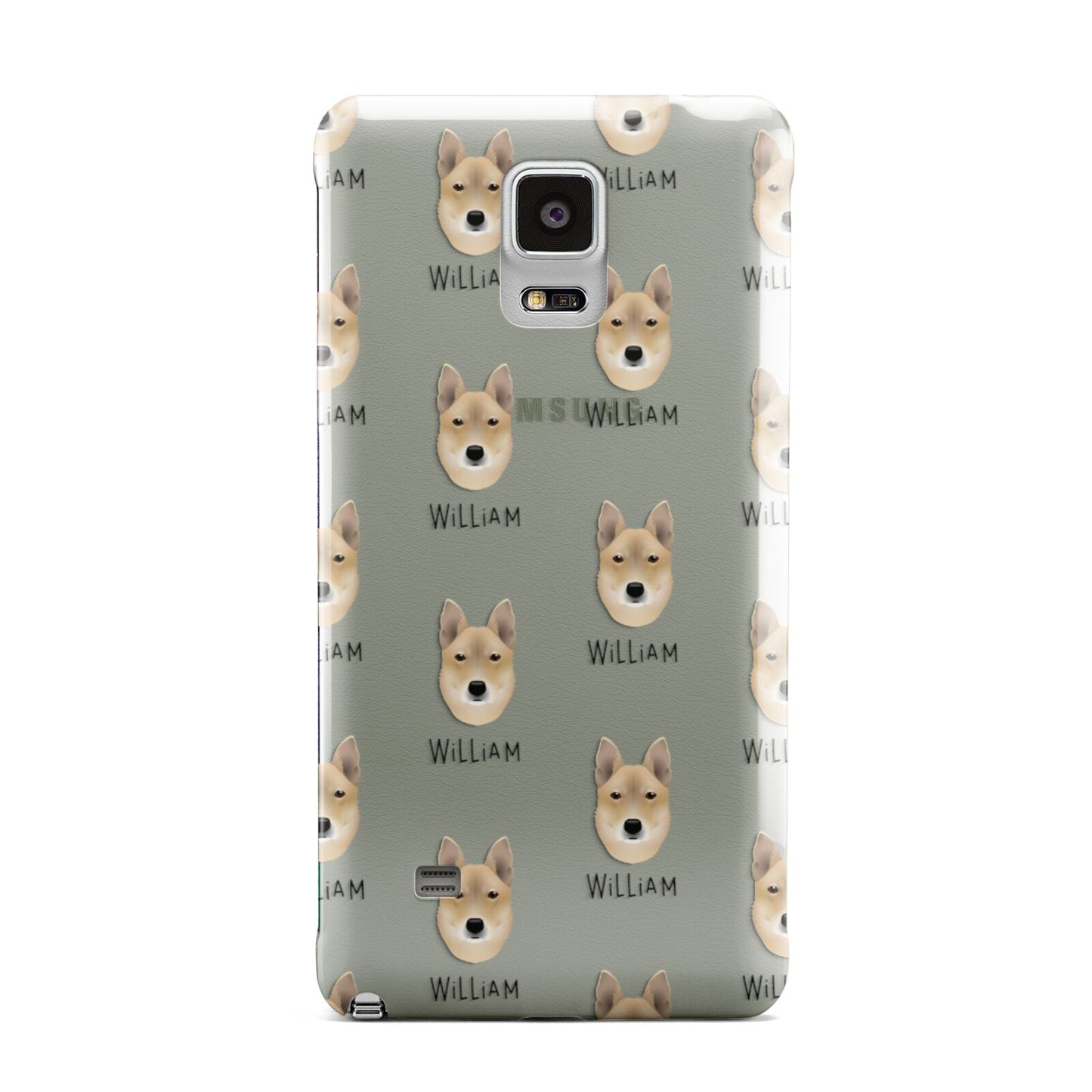 Korean Jindo Icon with Name Samsung Galaxy Note 4 Case