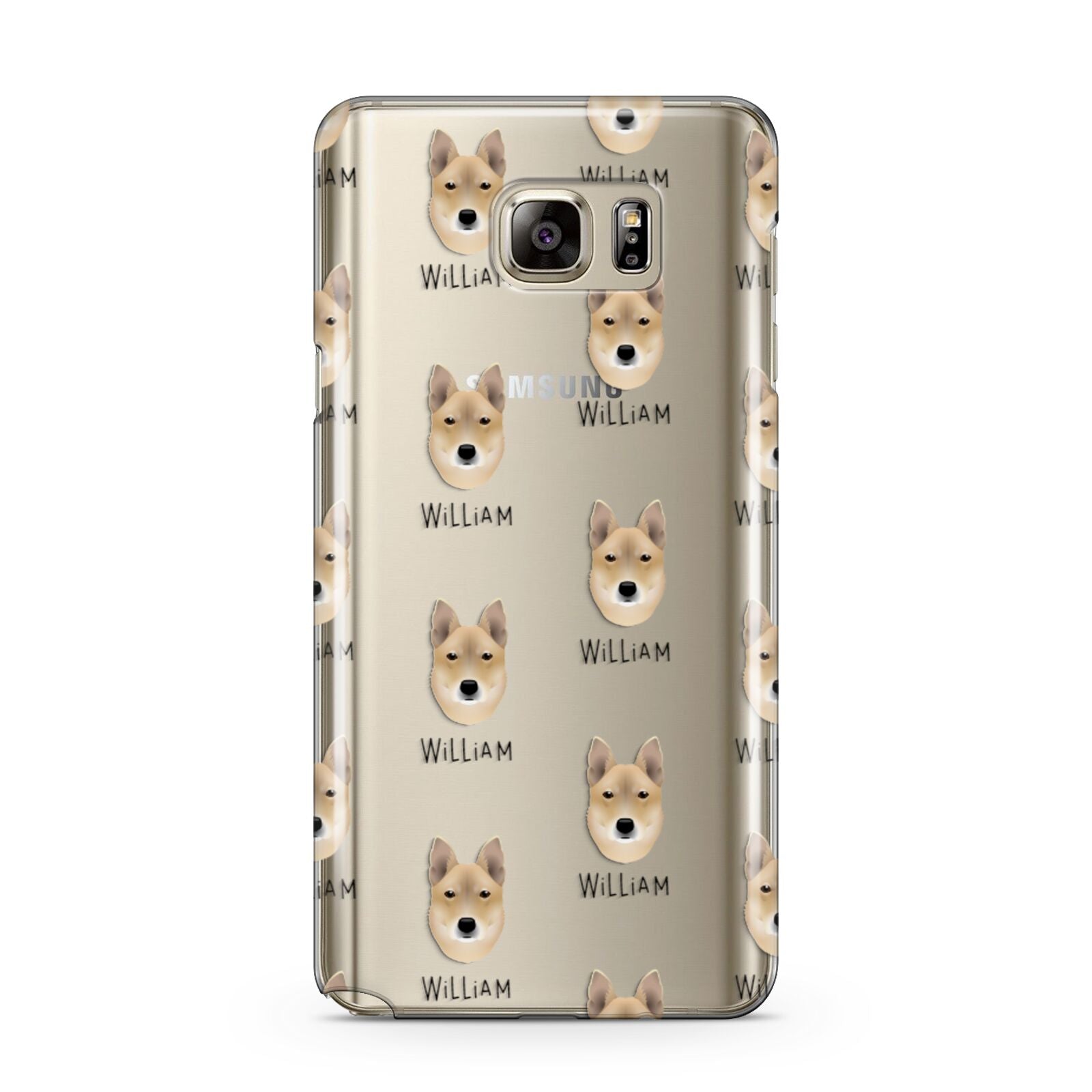 Korean Jindo Icon with Name Samsung Galaxy Note 5 Case