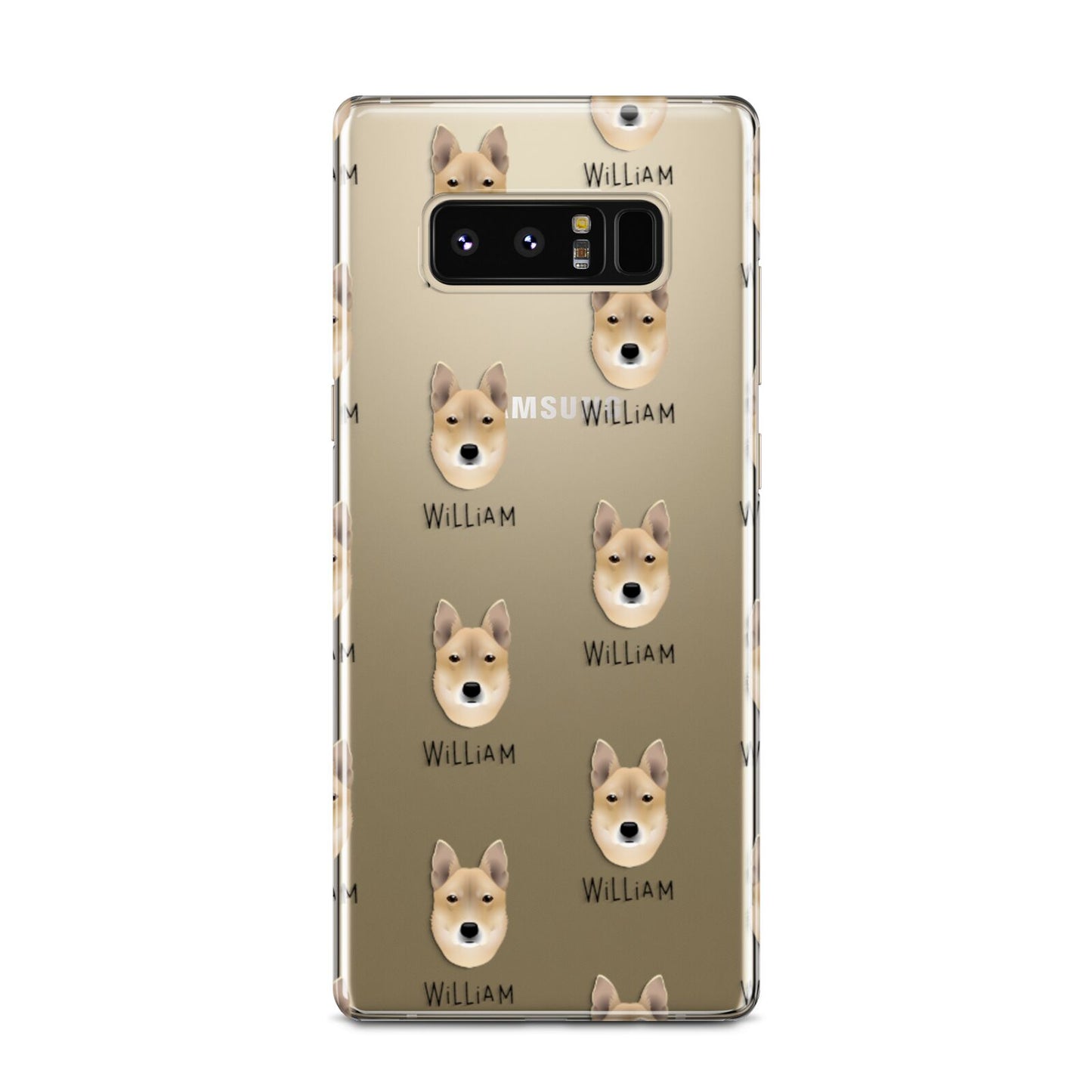 Korean Jindo Icon with Name Samsung Galaxy Note 8 Case