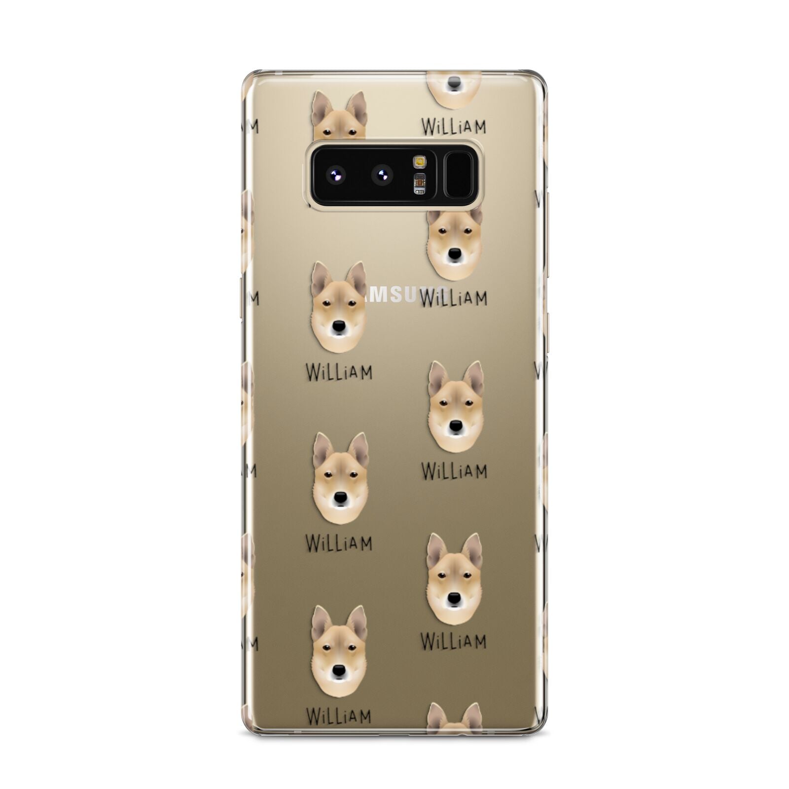 Korean Jindo Icon with Name Samsung Galaxy S8 Case