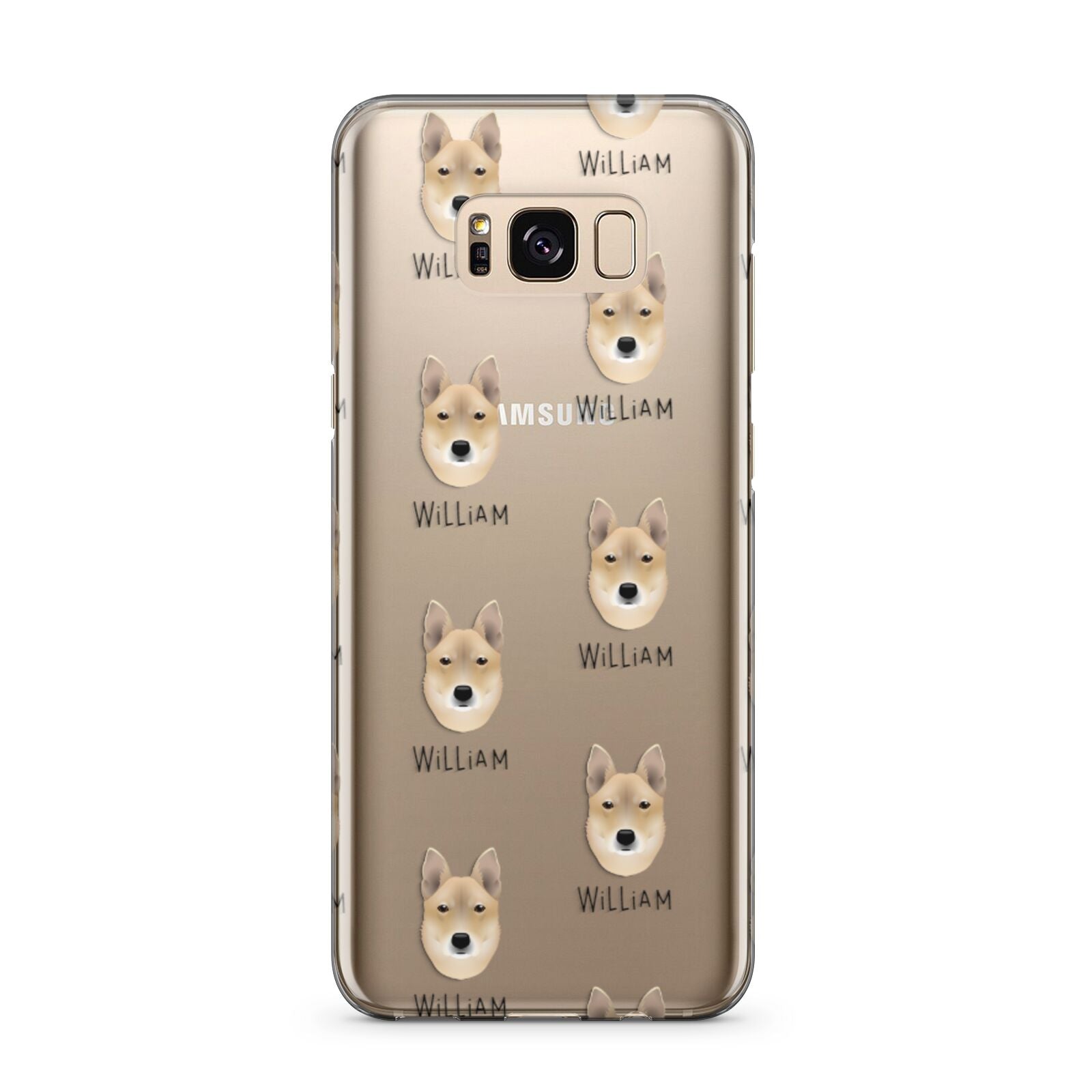 Korean Jindo Icon with Name Samsung Galaxy S8 Plus Case