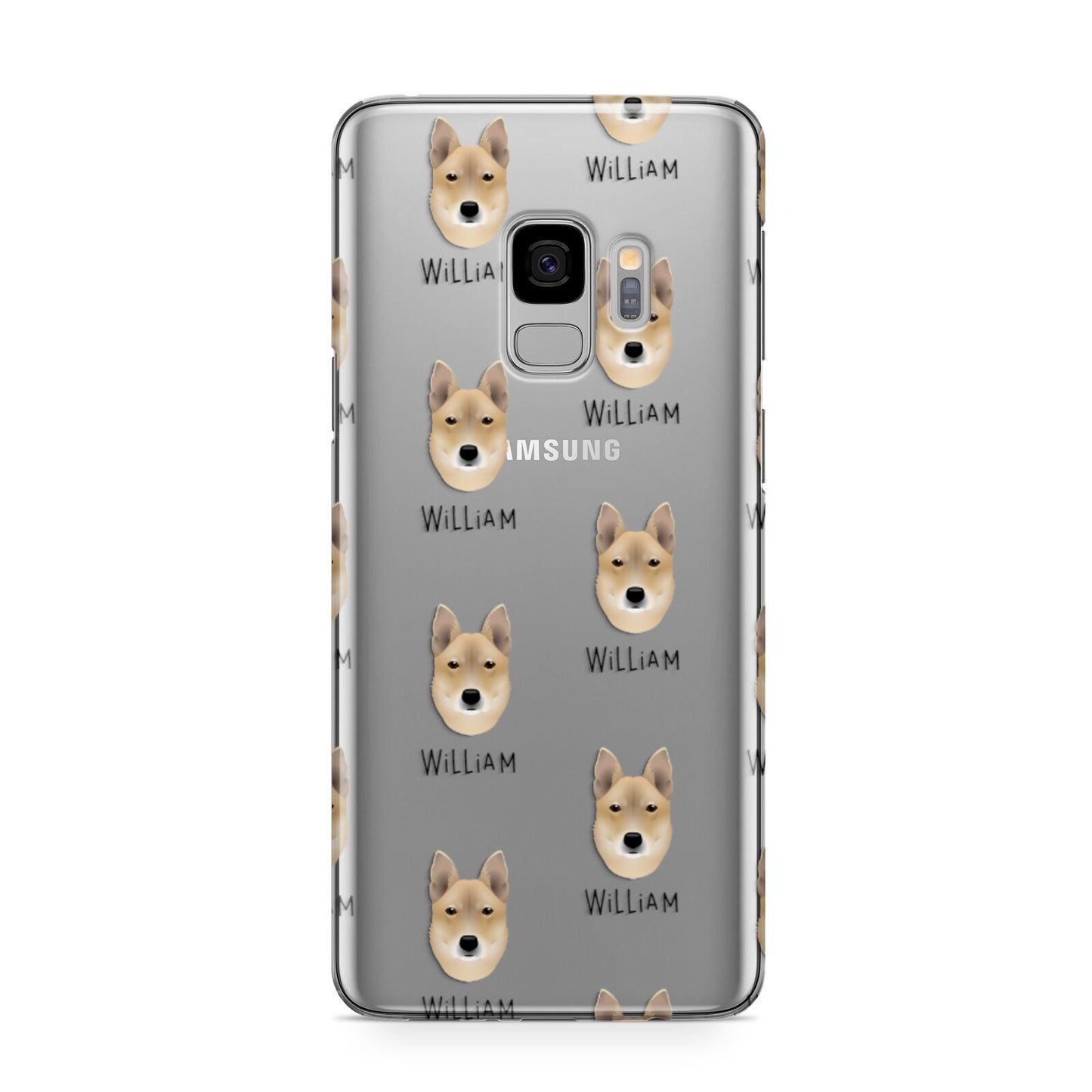 Korean Jindo Icon with Name Samsung Galaxy S9 Case