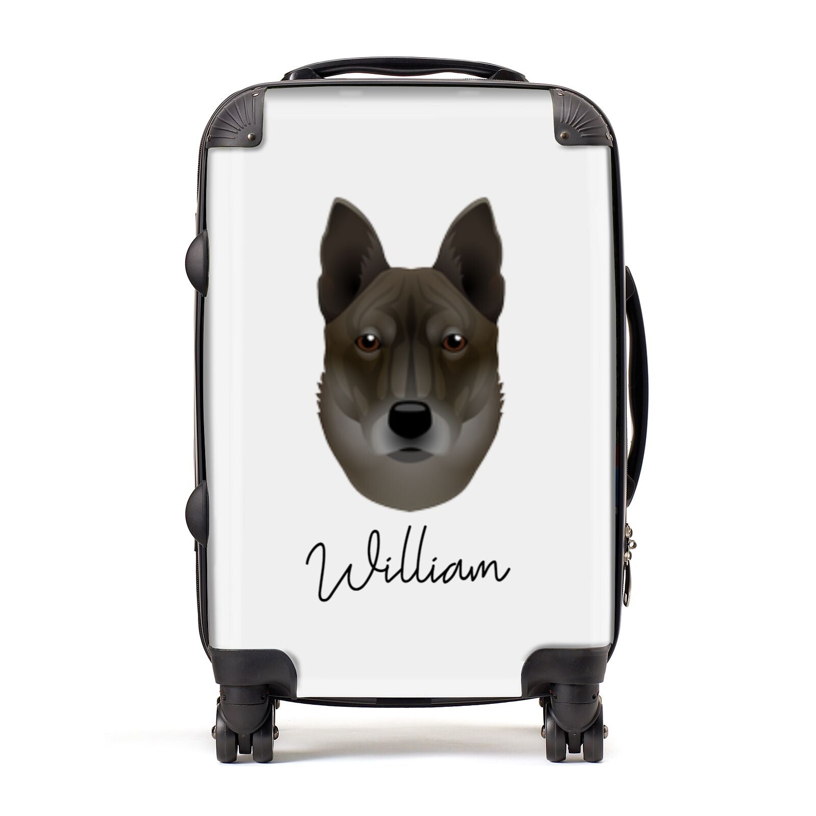 Korean Jindo Personalised Suitcase