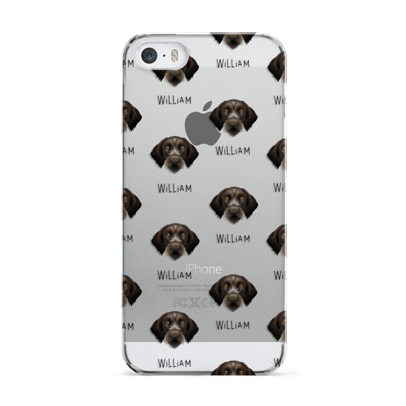 Korthals Griffon Icon with Name Apple iPhone 5 Case