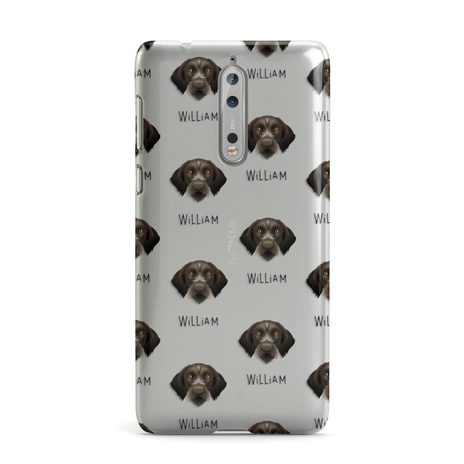 Korthals Griffon Icon with Name Nokia Case