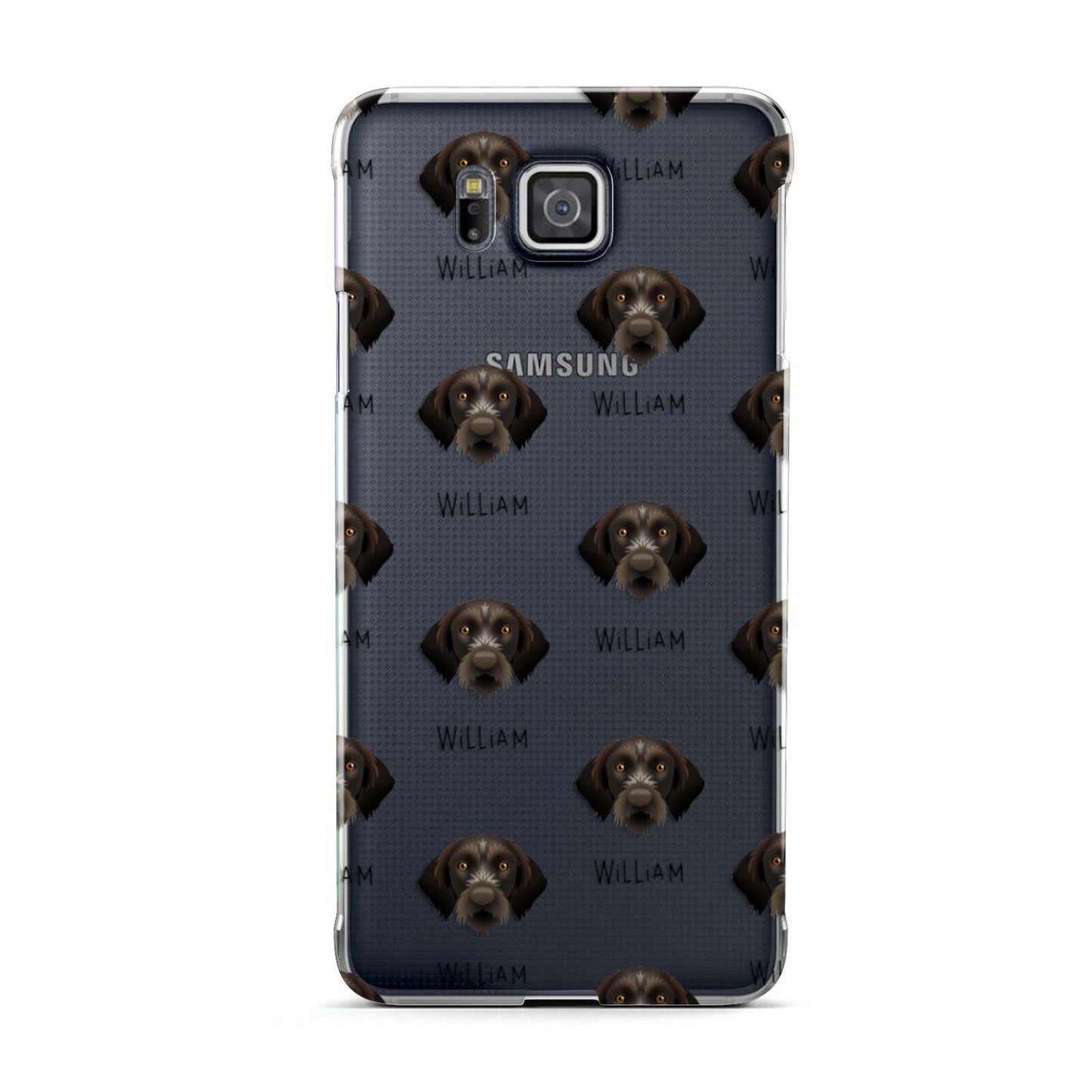 Korthals Griffon Icon with Name Samsung Galaxy Alpha Case