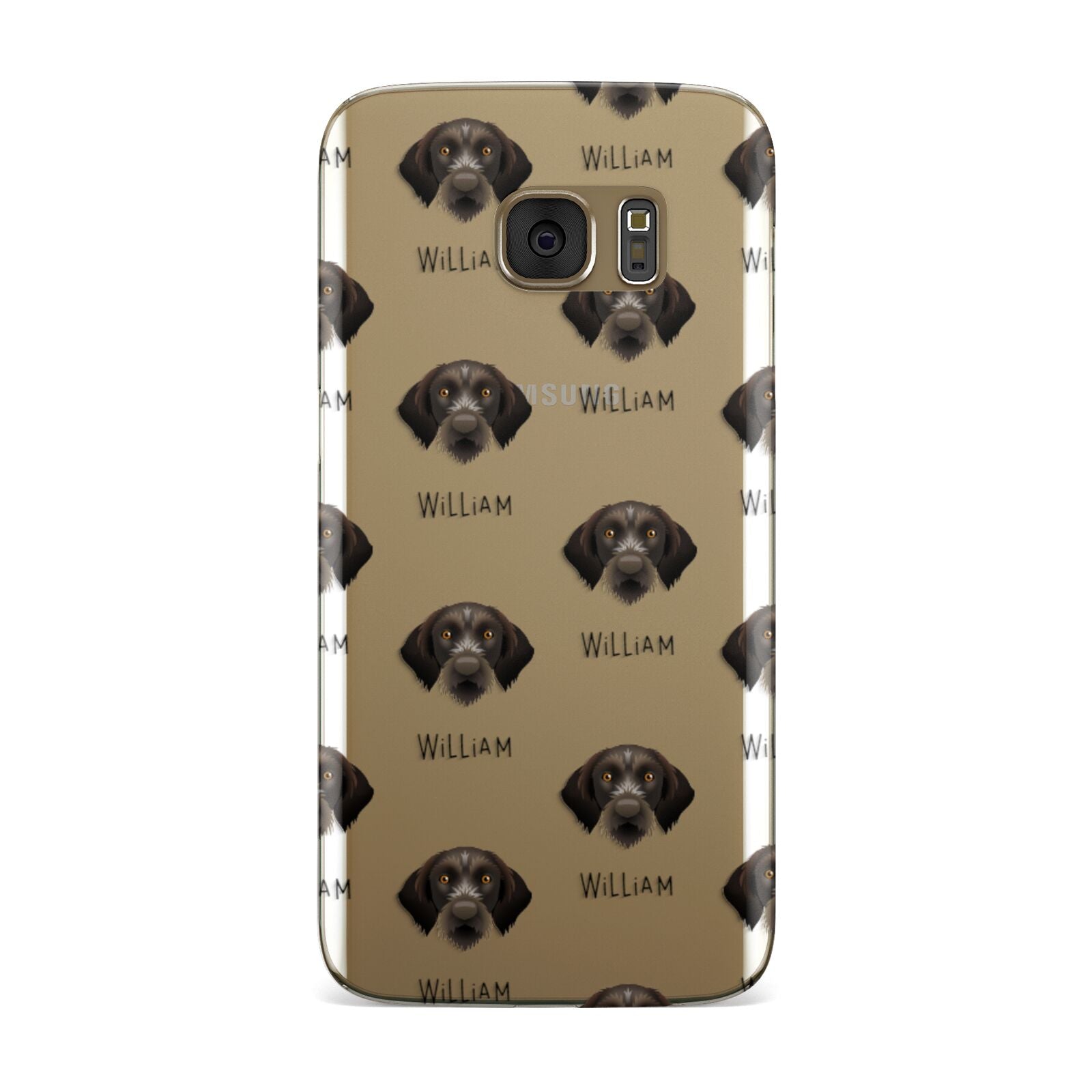 Korthals Griffon Icon with Name Samsung Galaxy Case