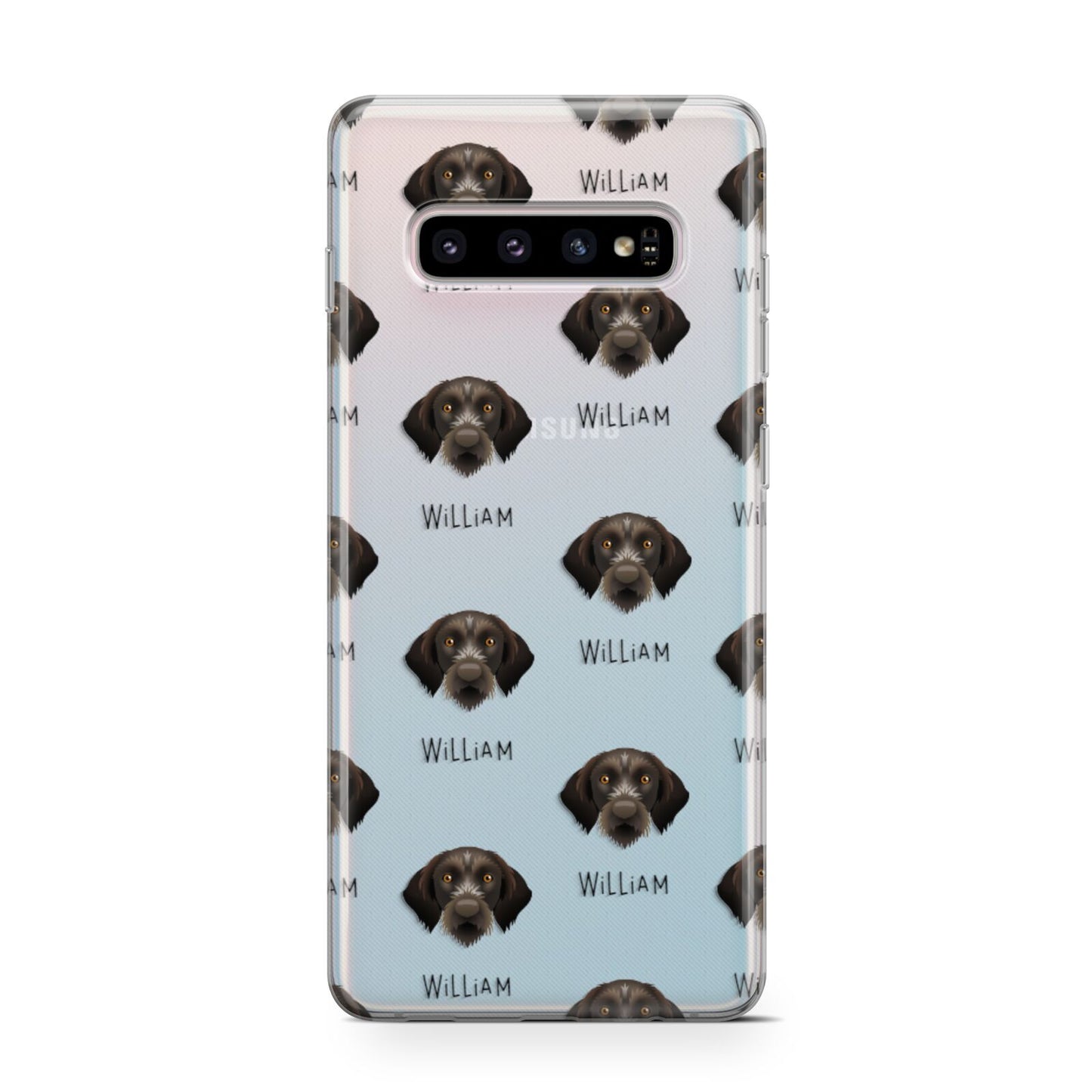 Korthals Griffon Icon with Name Samsung Galaxy S10 Case