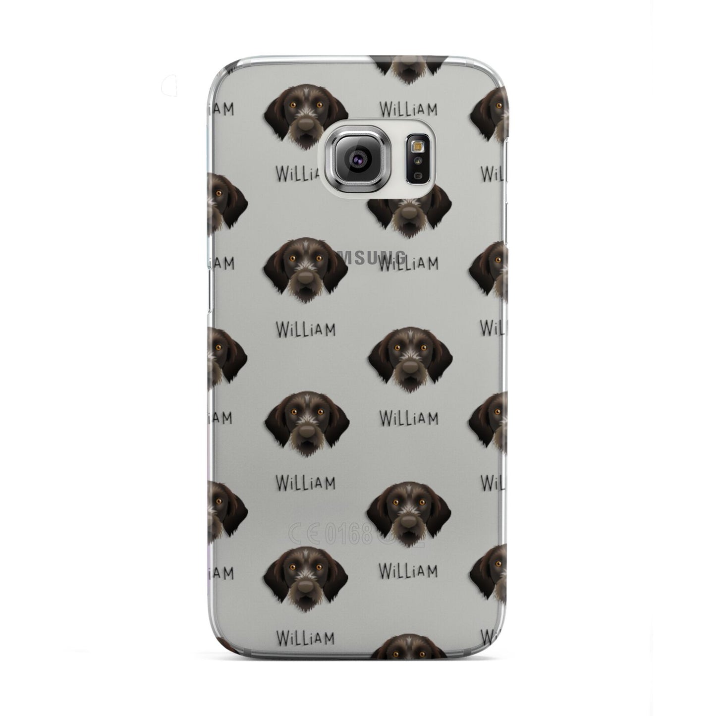 Korthals Griffon Icon with Name Samsung Galaxy S6 Edge Case