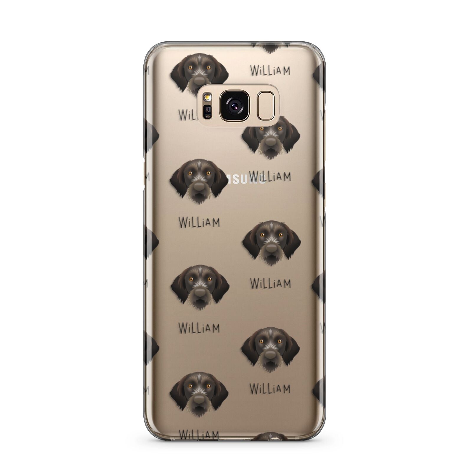 Korthals Griffon Icon with Name Samsung Galaxy S8 Plus Case