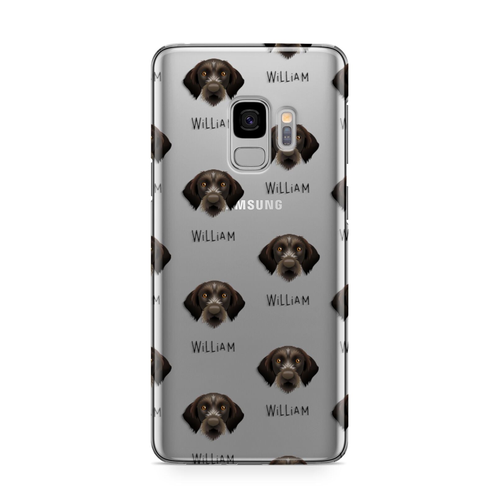 Korthals Griffon Icon with Name Samsung Galaxy S9 Case