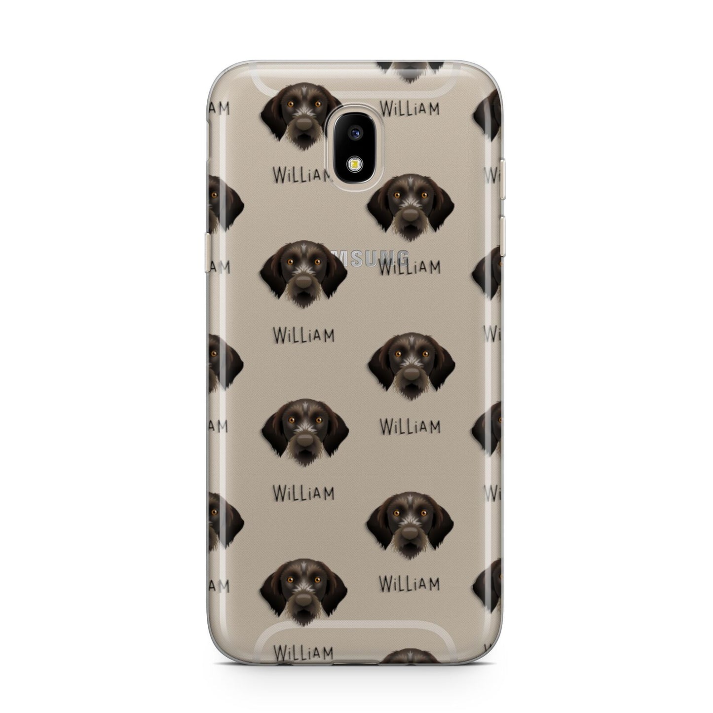 Korthals Griffon Icon with Name Samsung J5 2017 Case