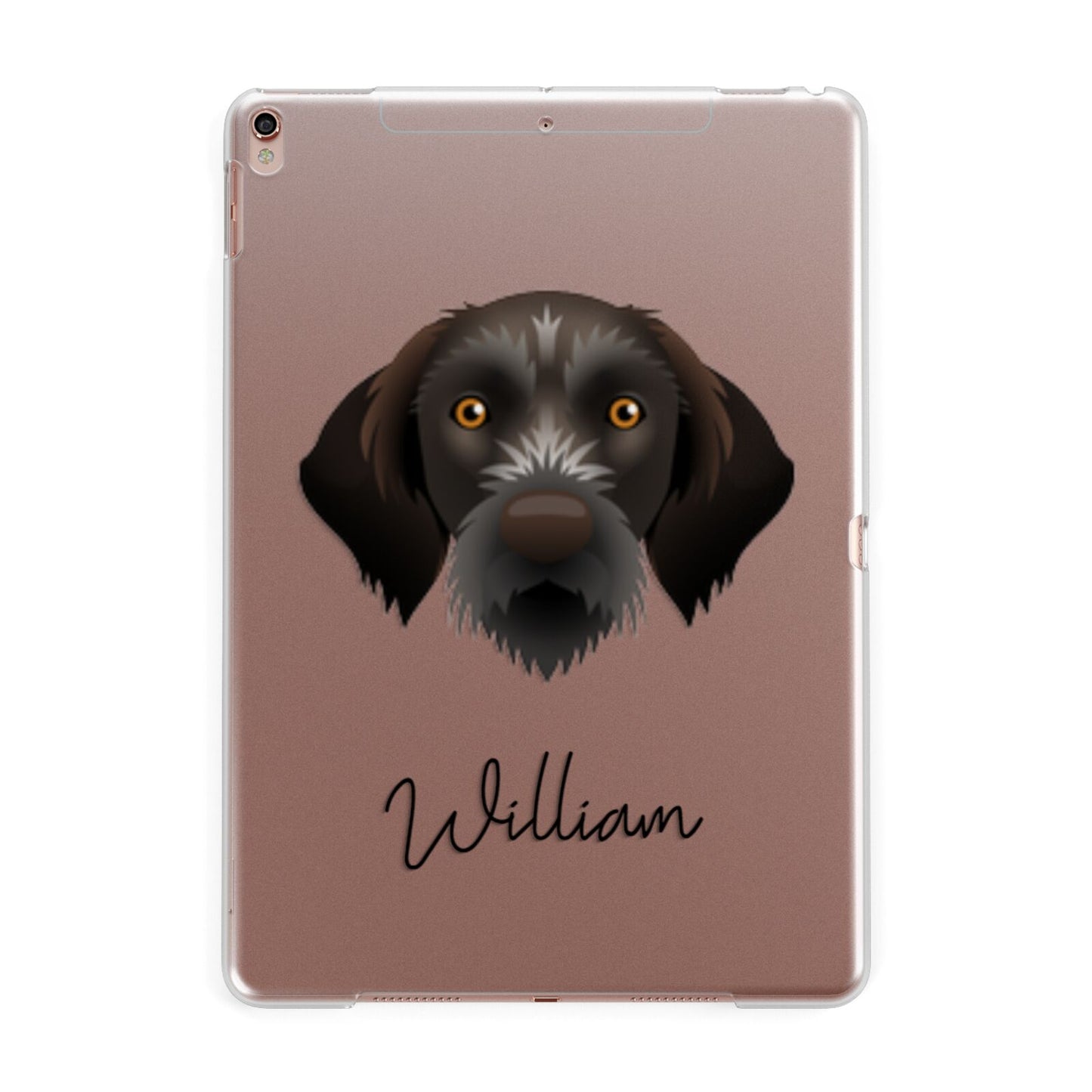 Korthals Griffon Personalised Apple iPad Rose Gold Case