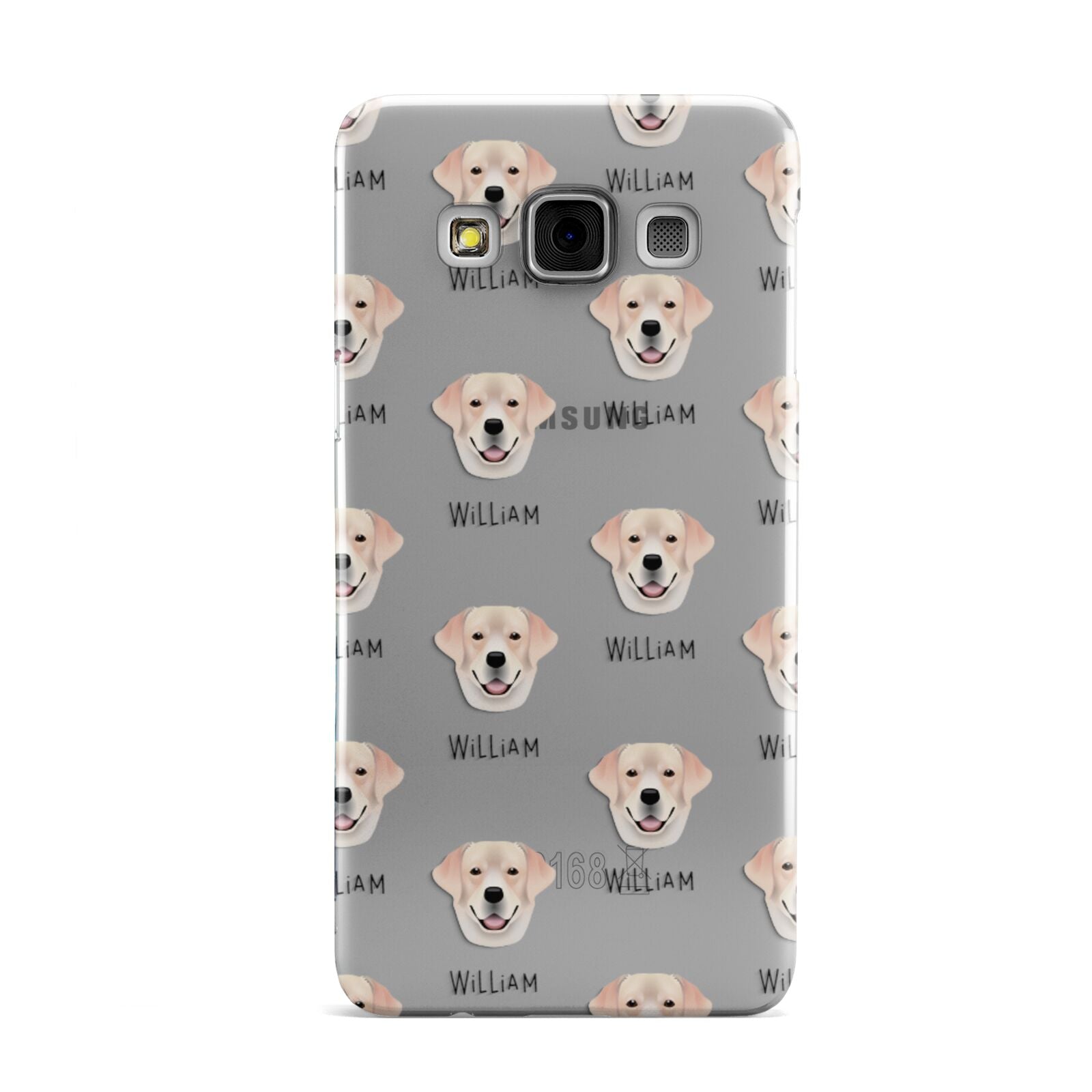 Labrador Retriever Icon with Name Samsung Galaxy A3 Case