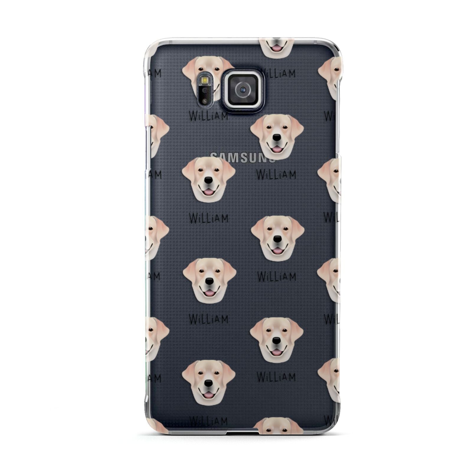 Labrador Retriever Icon with Name Samsung Galaxy Alpha Case