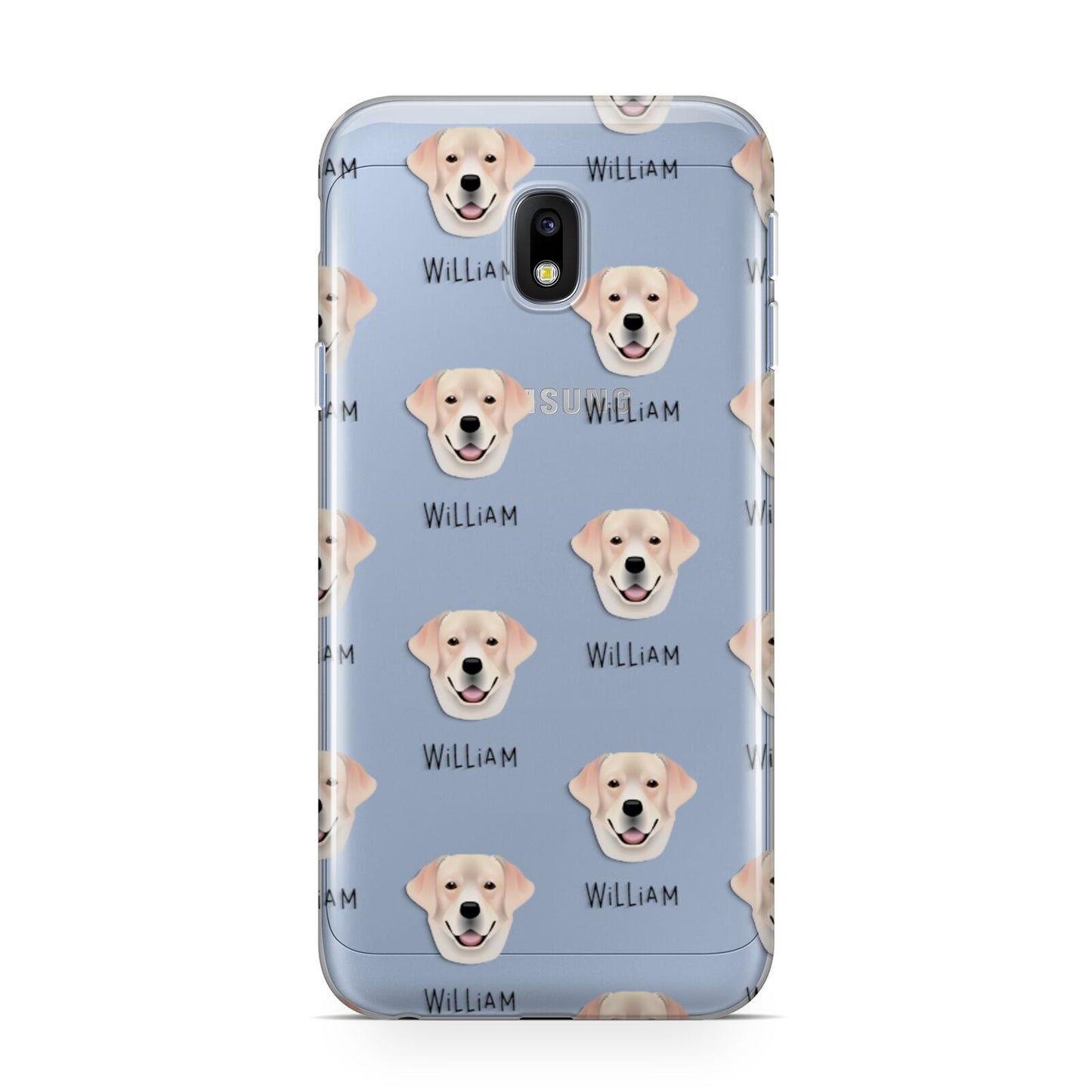 Labrador Retriever Icon with Name Samsung Galaxy J3 2017 Case