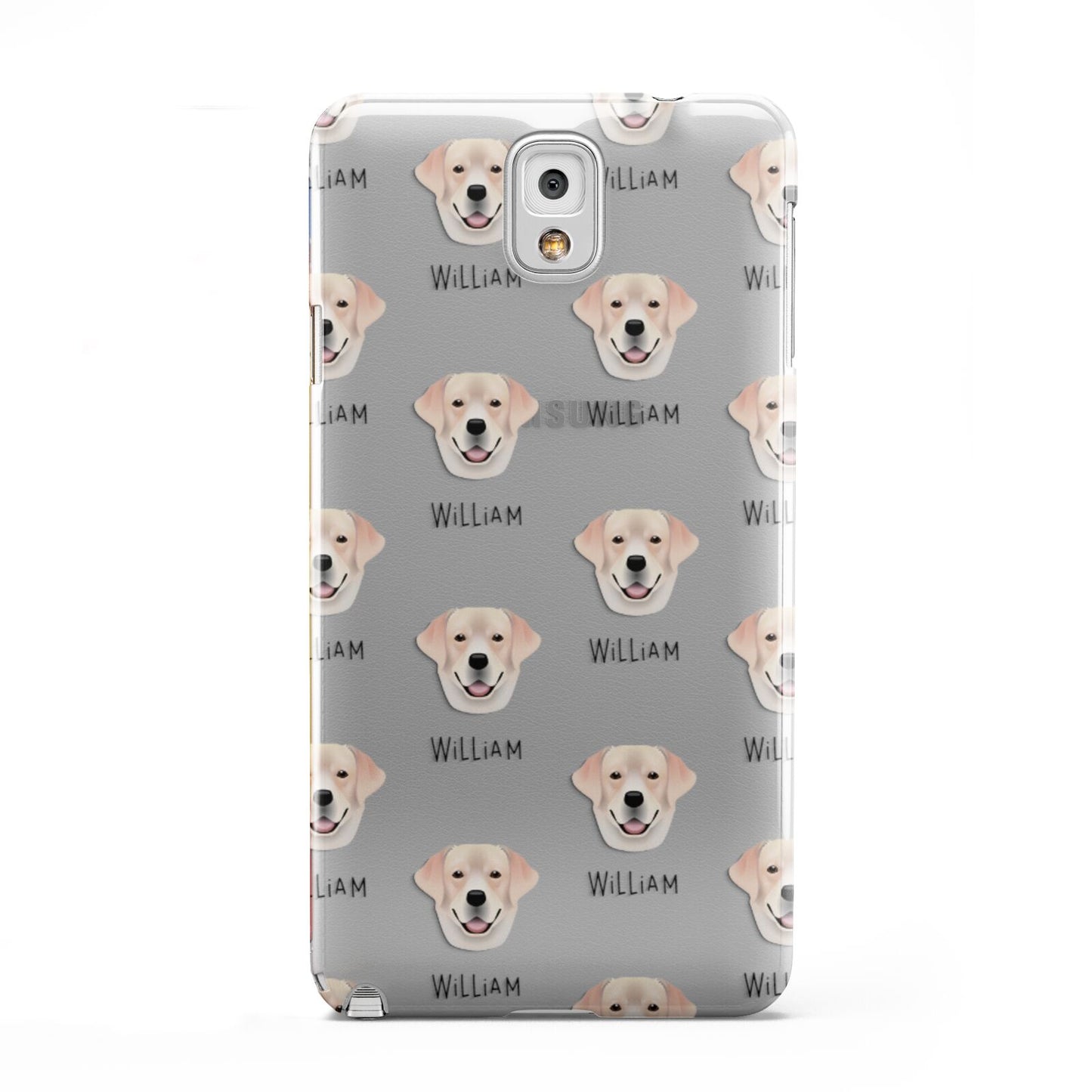 Labrador Retriever Icon with Name Samsung Galaxy Note 3 Case