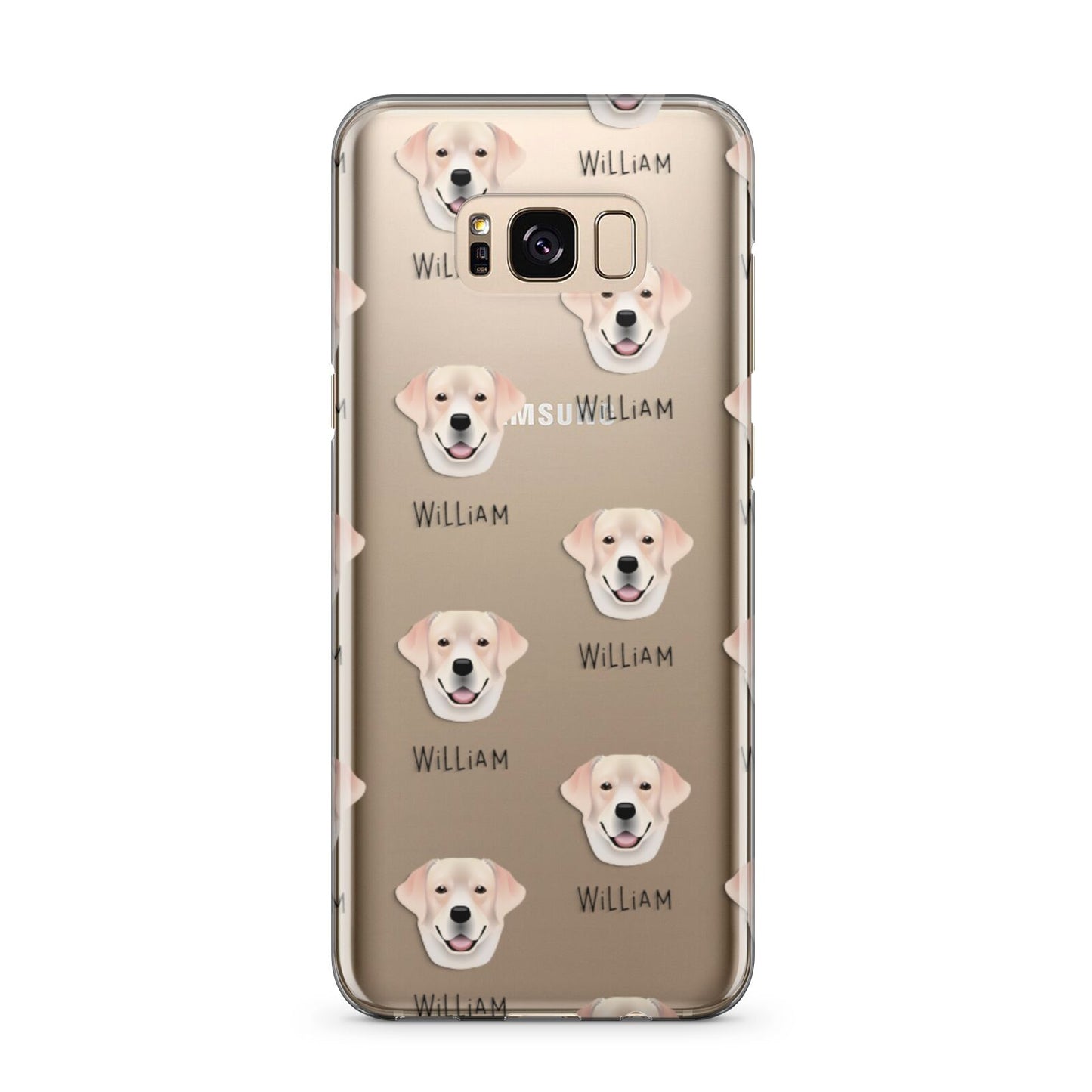 Labrador Retriever Icon with Name Samsung Galaxy S8 Plus Case