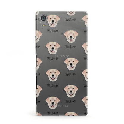 Labrador Retriever Icon with Name Sony Xperia Case