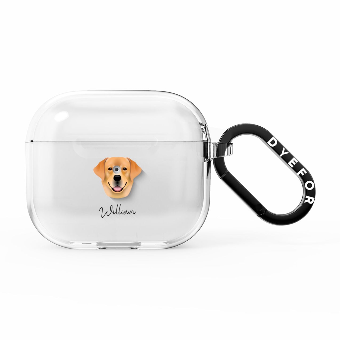 Labrador Retriever Personalised AirPods Clear Case 3rd Gen