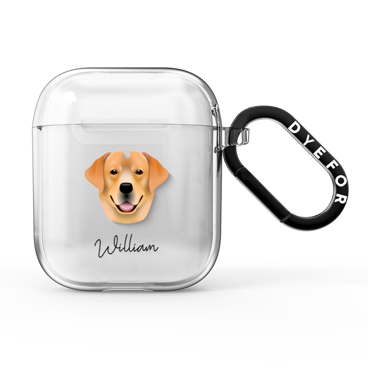 Labrador Retriever Personalised AirPods Clear Case