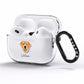 Labrador Retriever Personalised AirPods Pro Clear Case Side Image