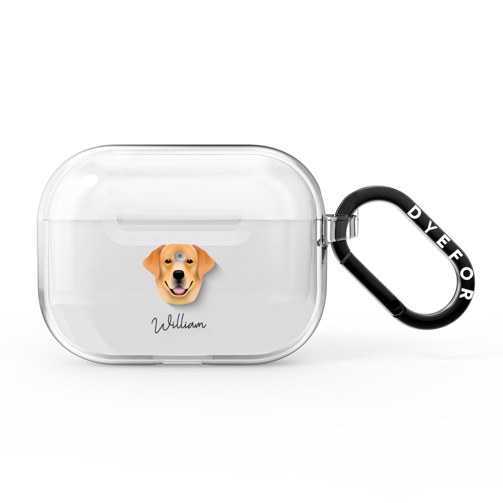 Labrador Retriever Personalised AirPods Pro Clear Case