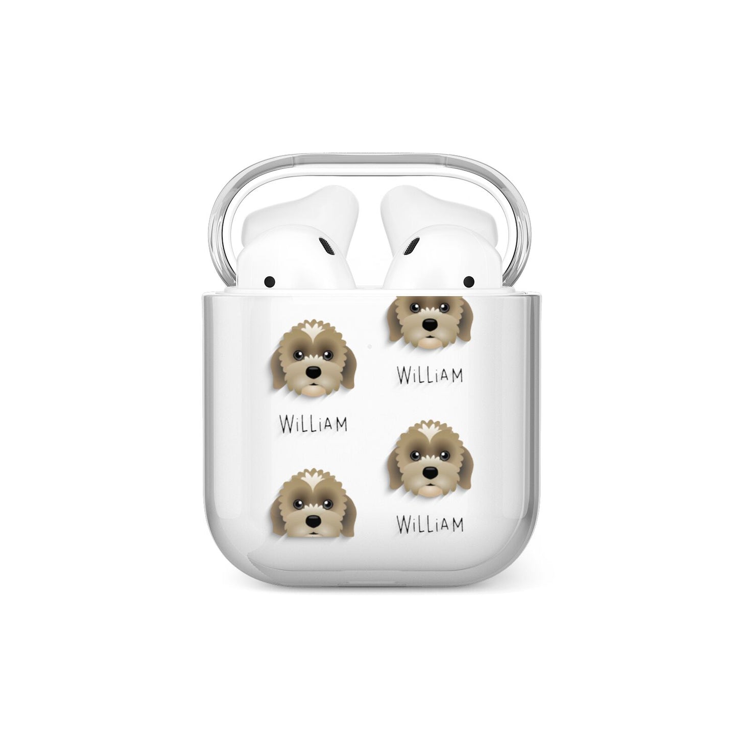 Lachon Icon with Name AirPods Case