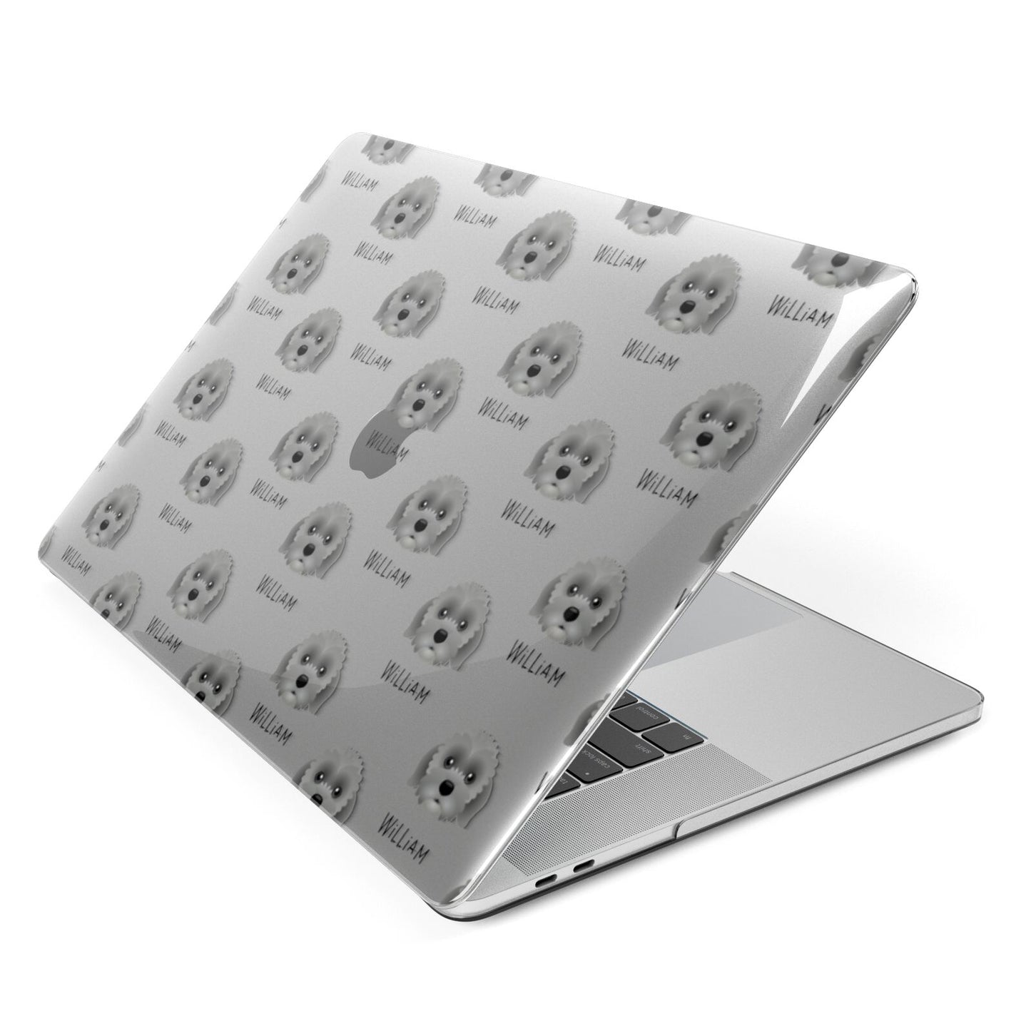 Lachon Icon with Name Apple MacBook Case Side View